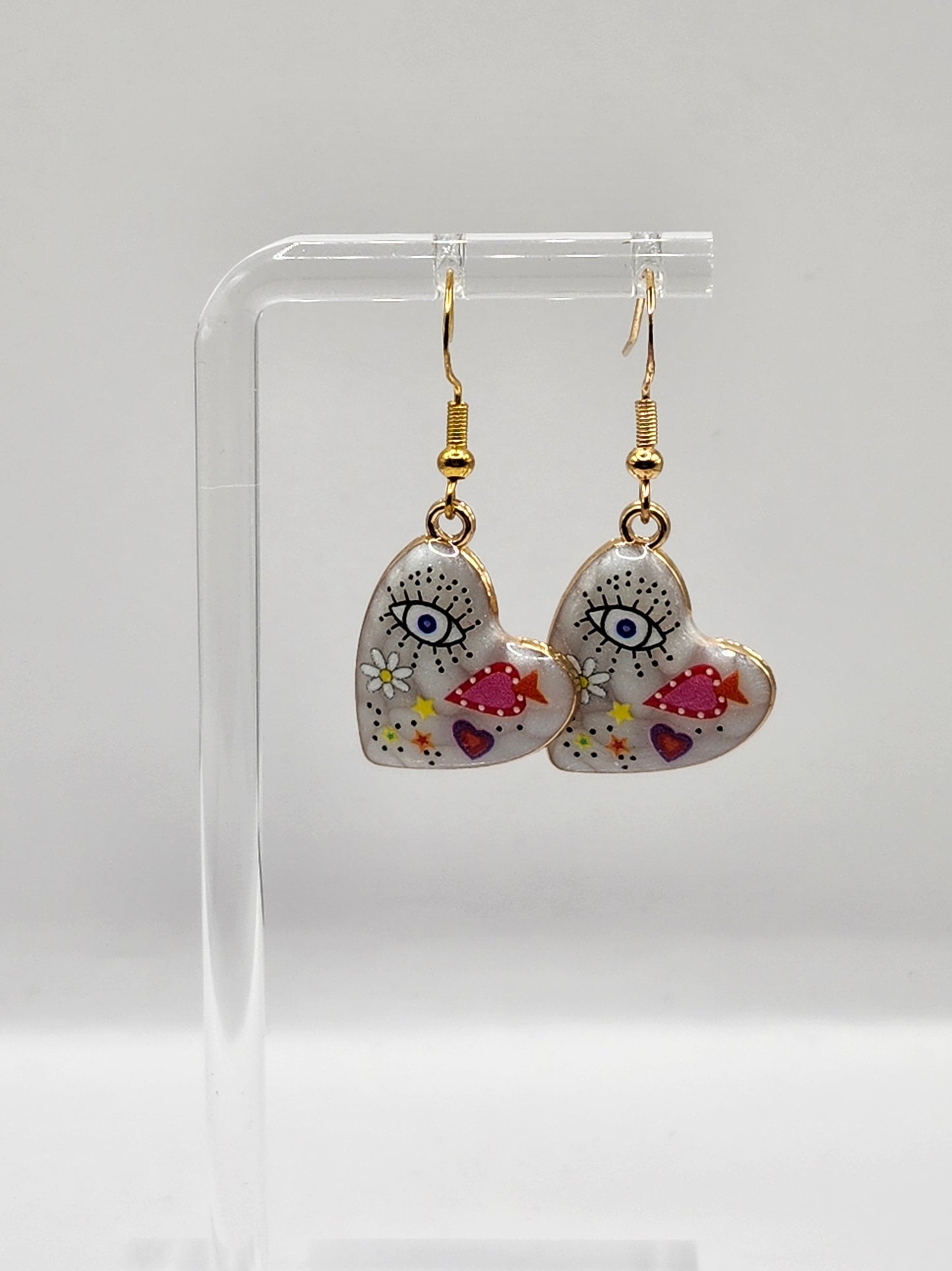 Eye Heart Earrings
