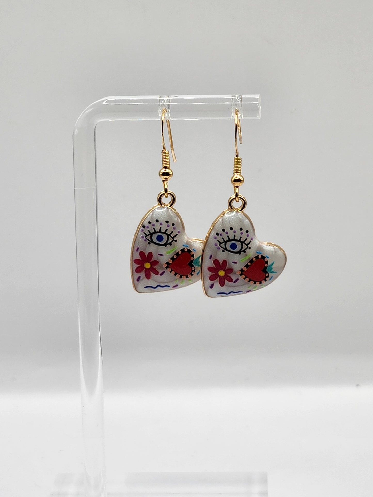 Eye Heart Earrings