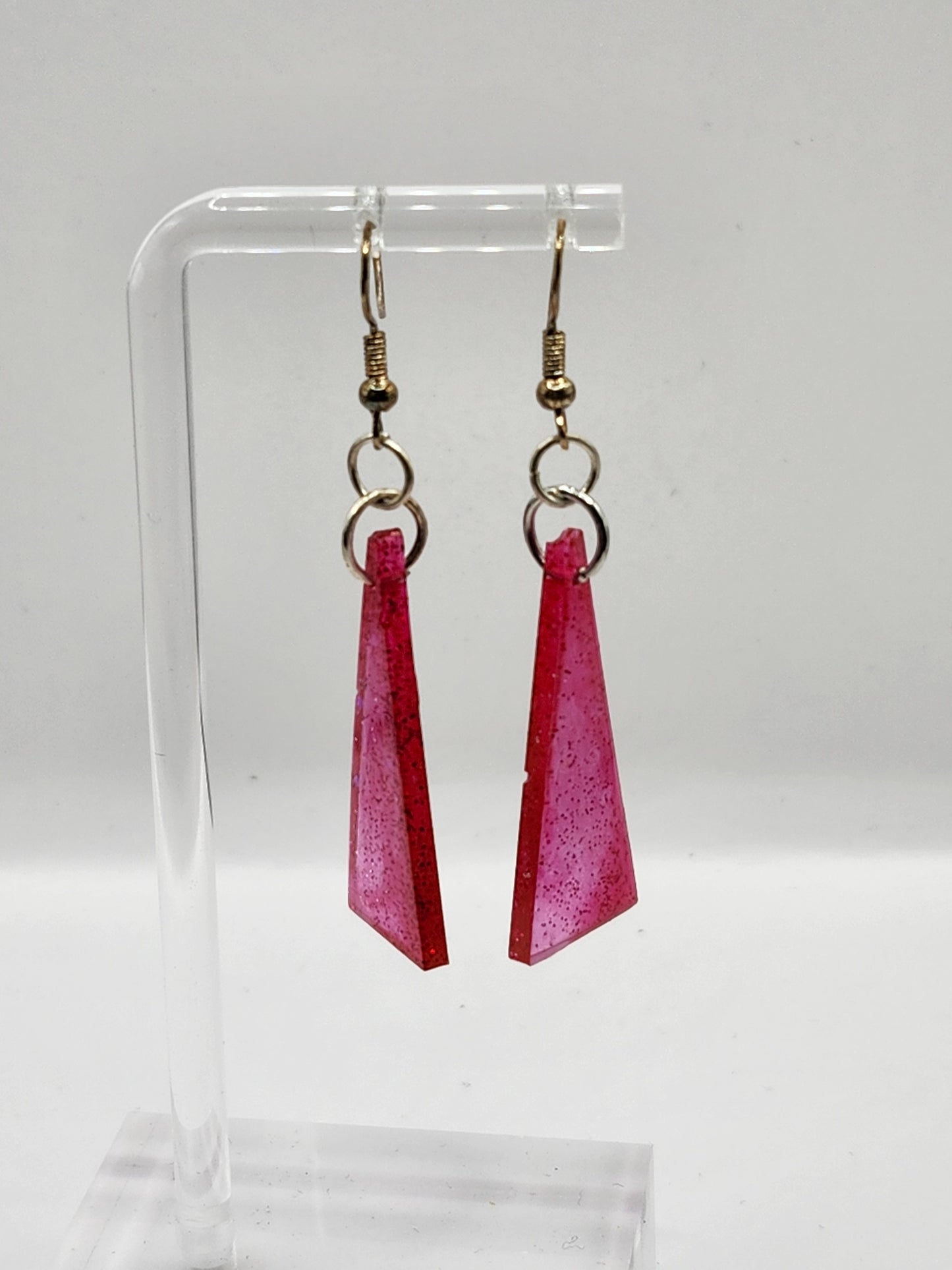 Medium Geometric Glitter Earrings