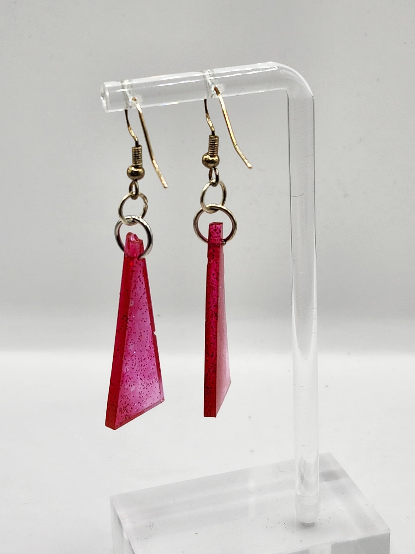 Medium Geometric Glitter Earrings