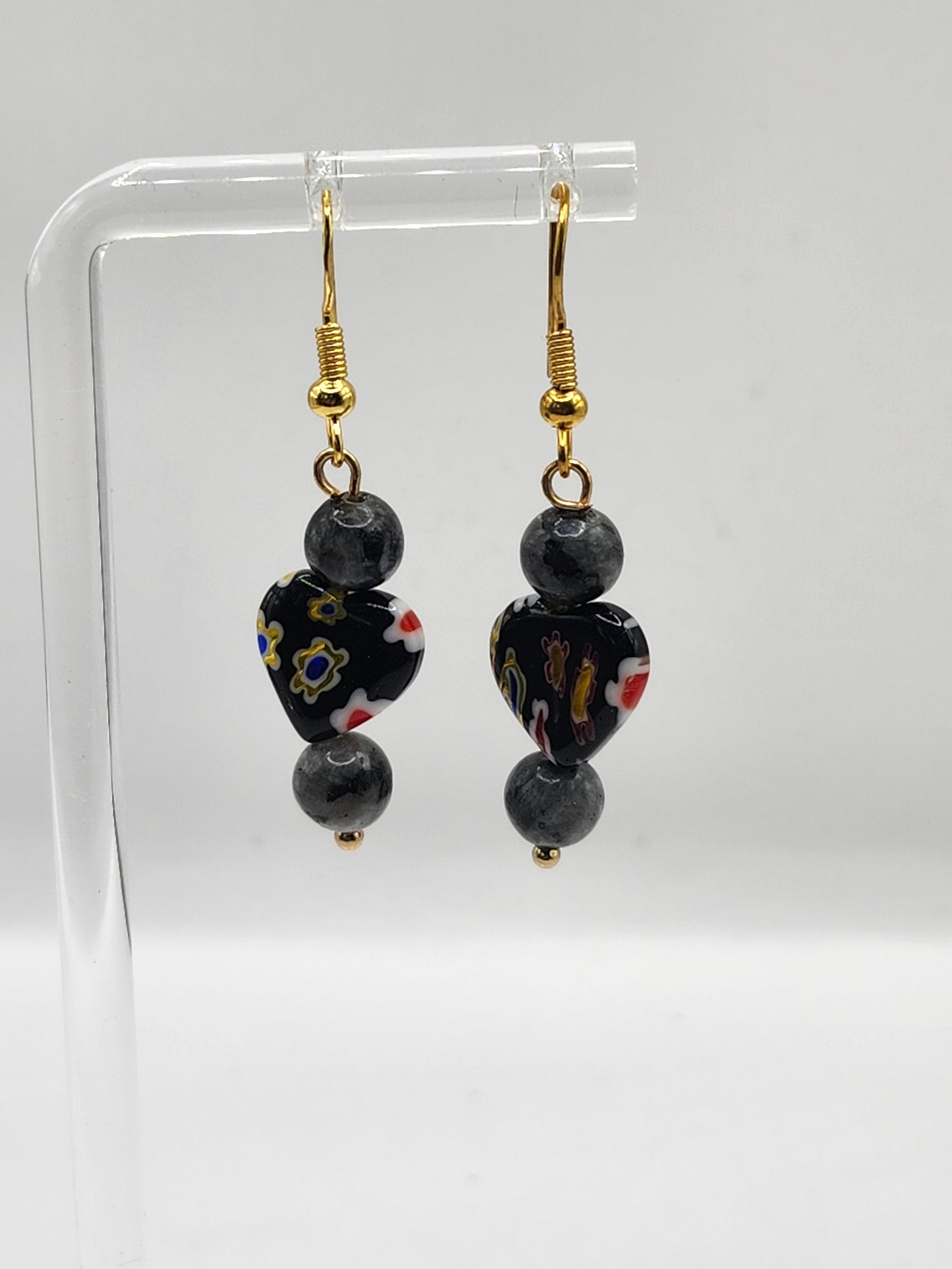 Floral Heart Earrings