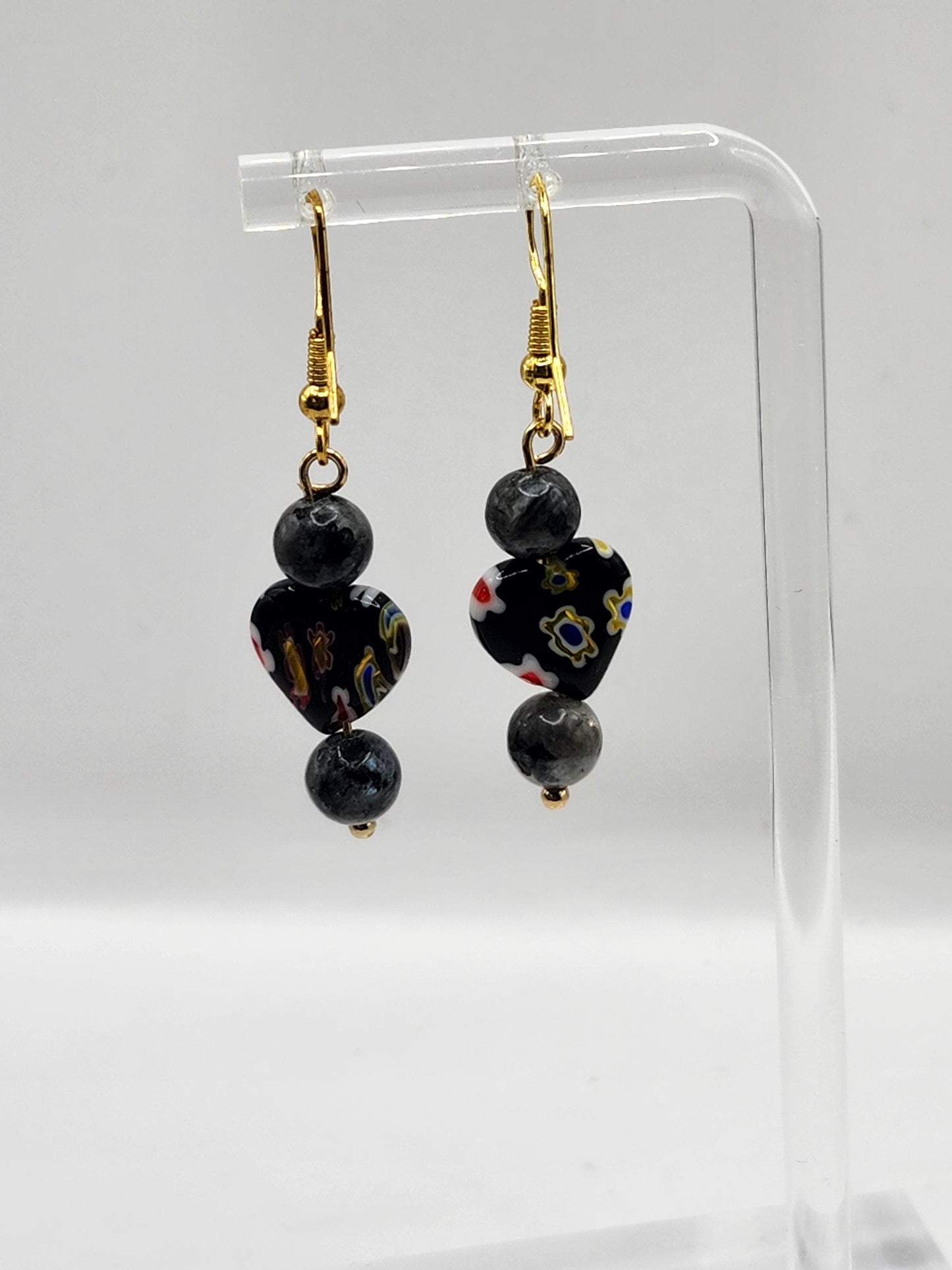 Floral Heart Earrings