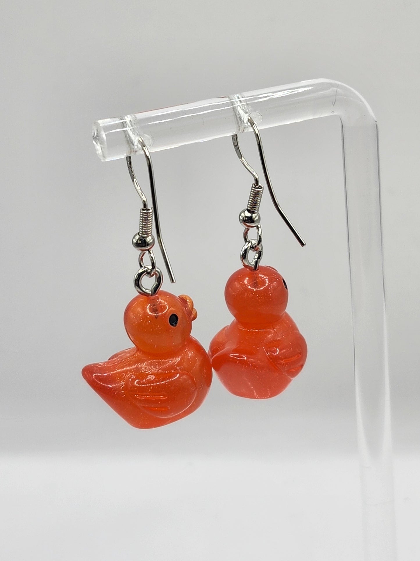 Glitter Ducky Earrings