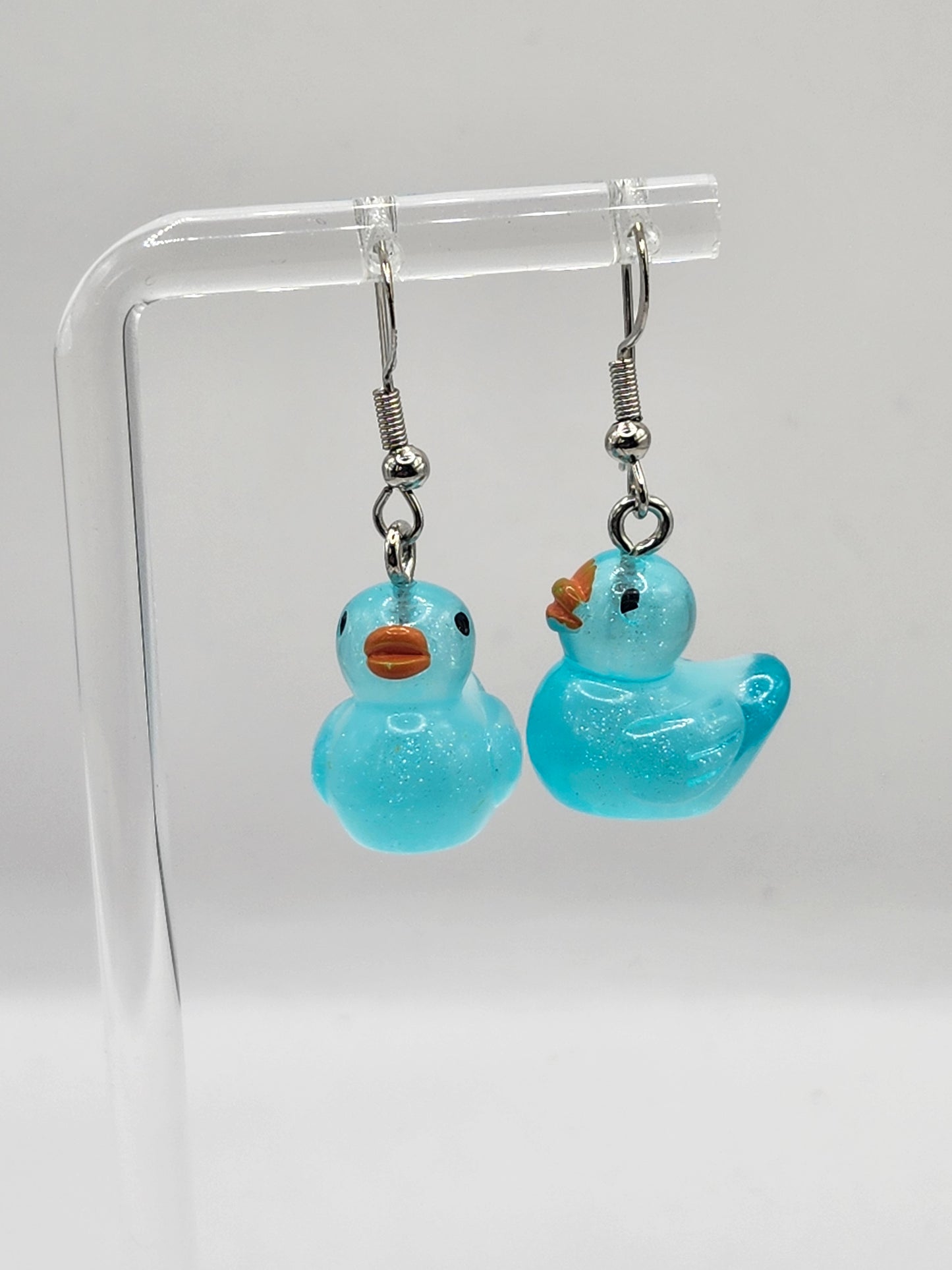 Glitter Ducky Earrings