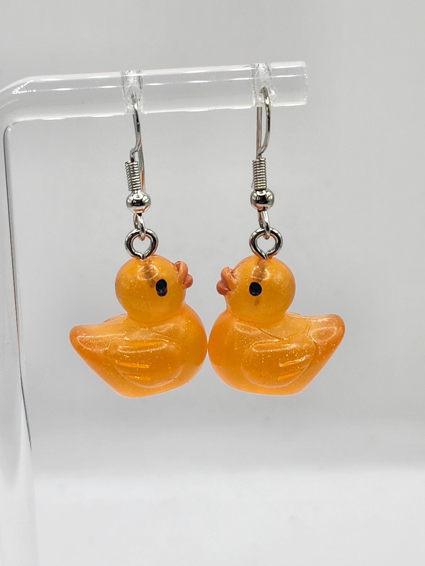 Glitter Ducky Earrings