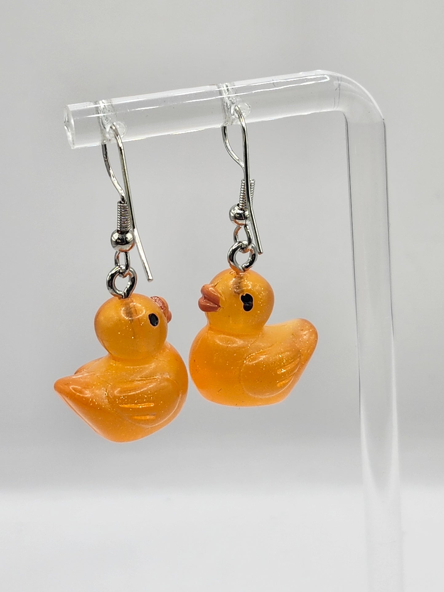 Glitter Ducky Earrings