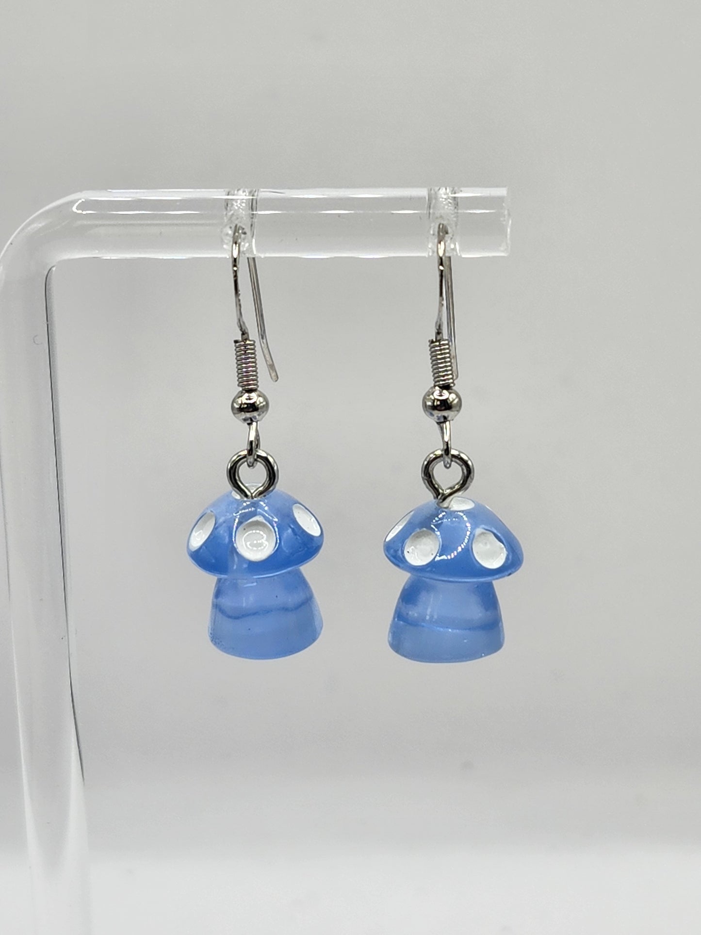 Holographic Mushroom Earrings