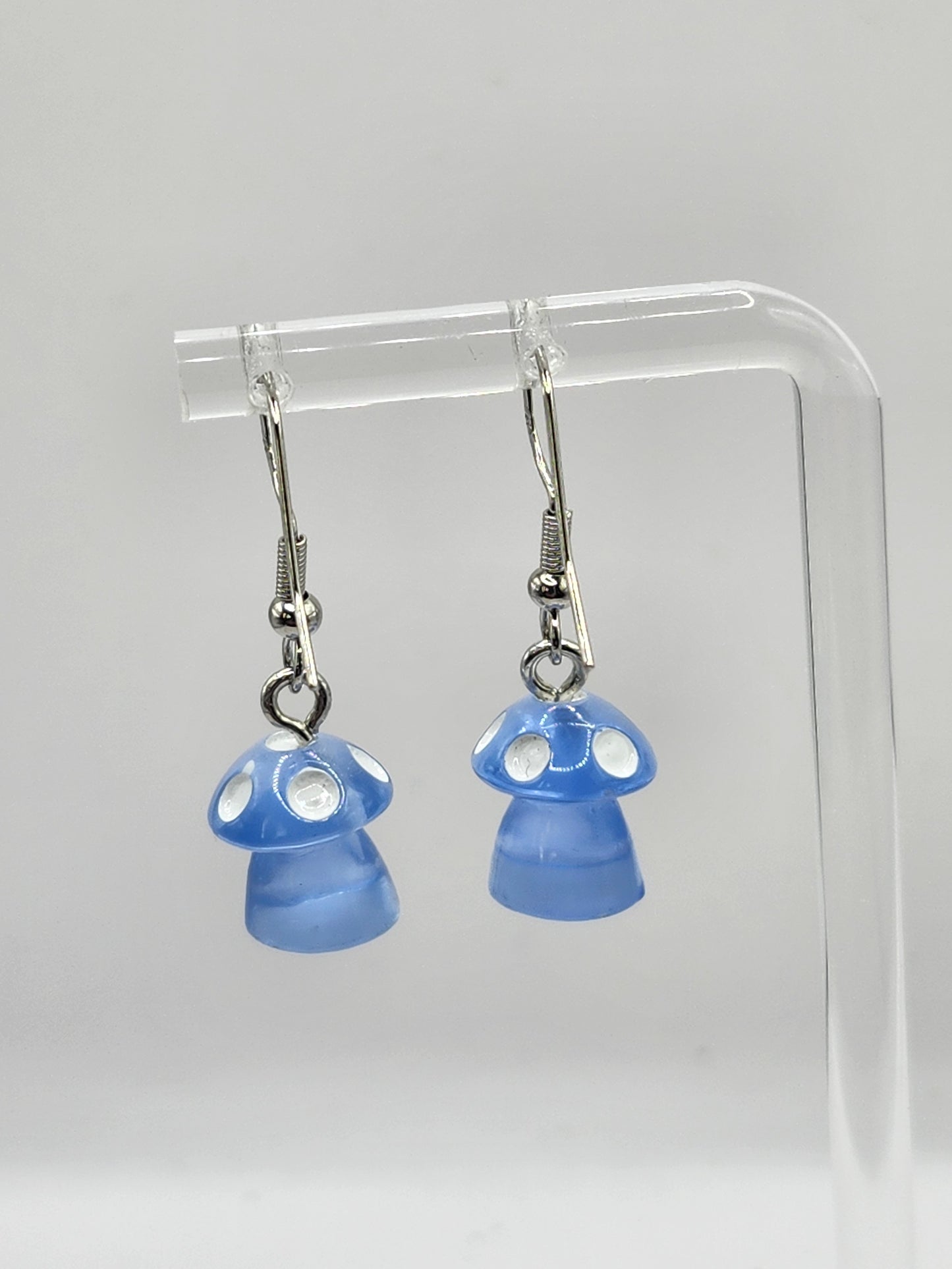 Holographic Mushroom Earrings
