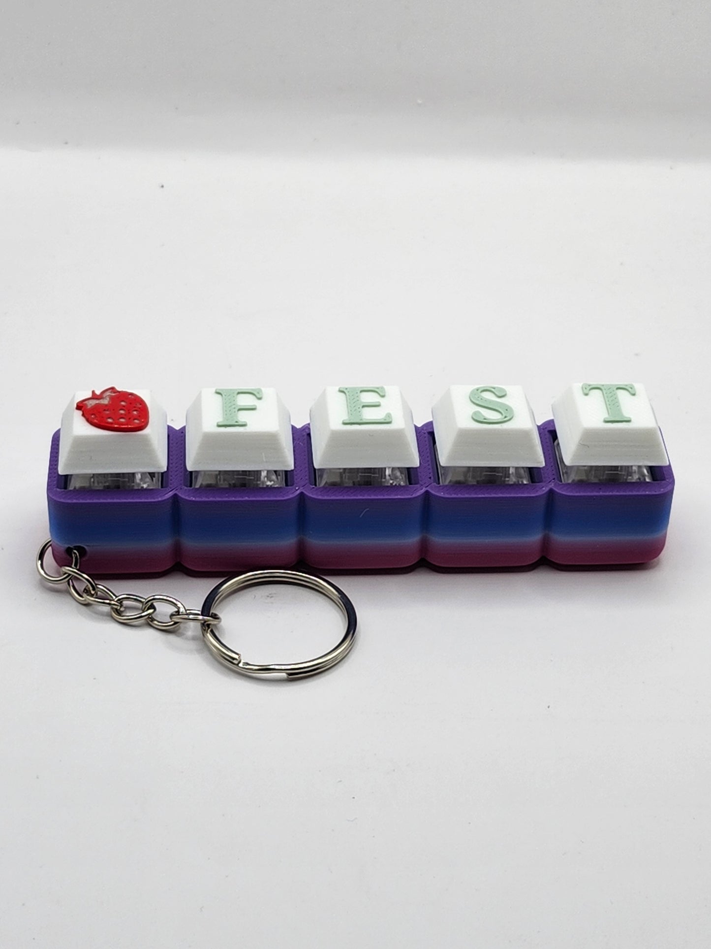 Strawberry Fest Clicker Keychain