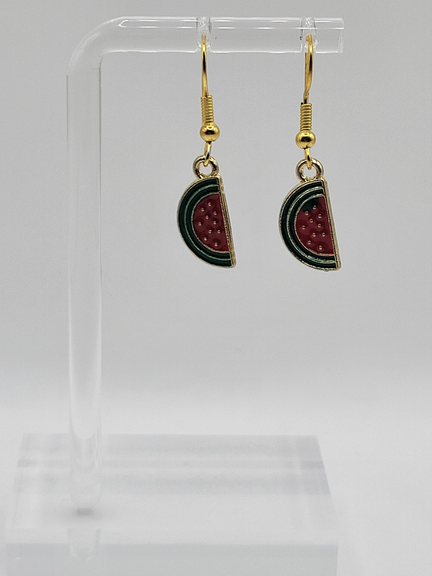 Boucles d'oreilles pastèque