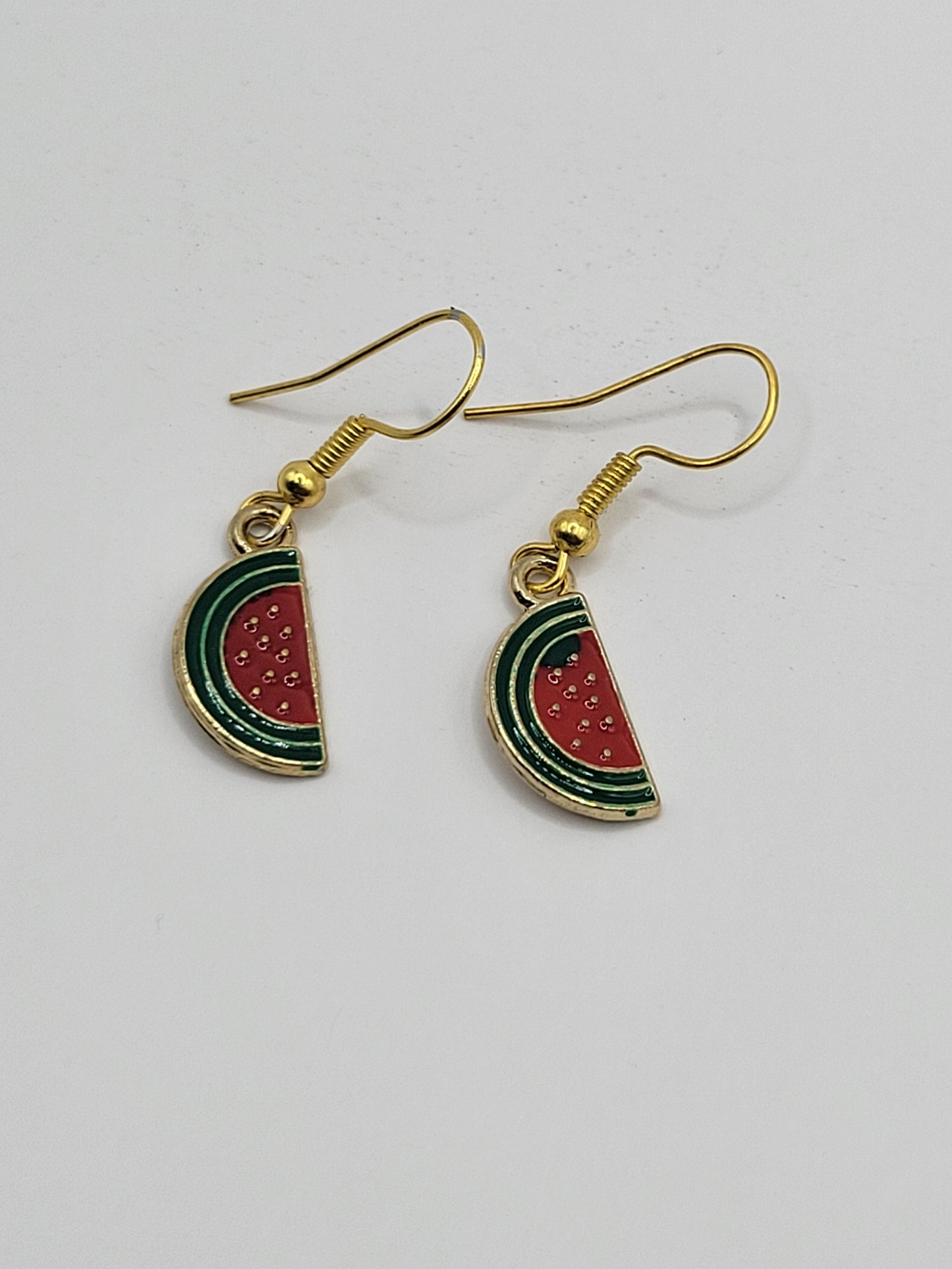 Boucles d'oreilles pastèque