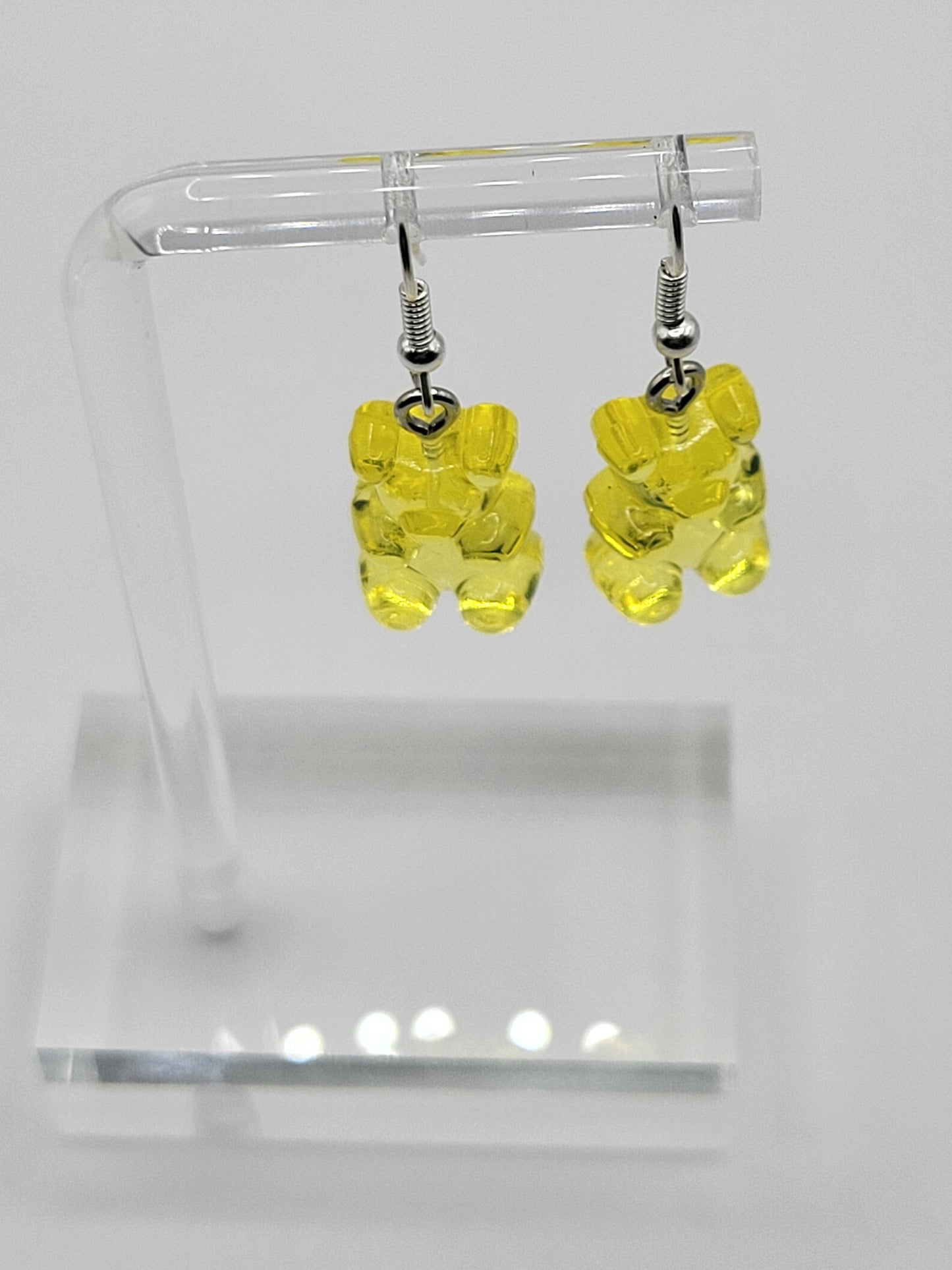 Boucles d'oreilles en forme d'ourson en gélatine