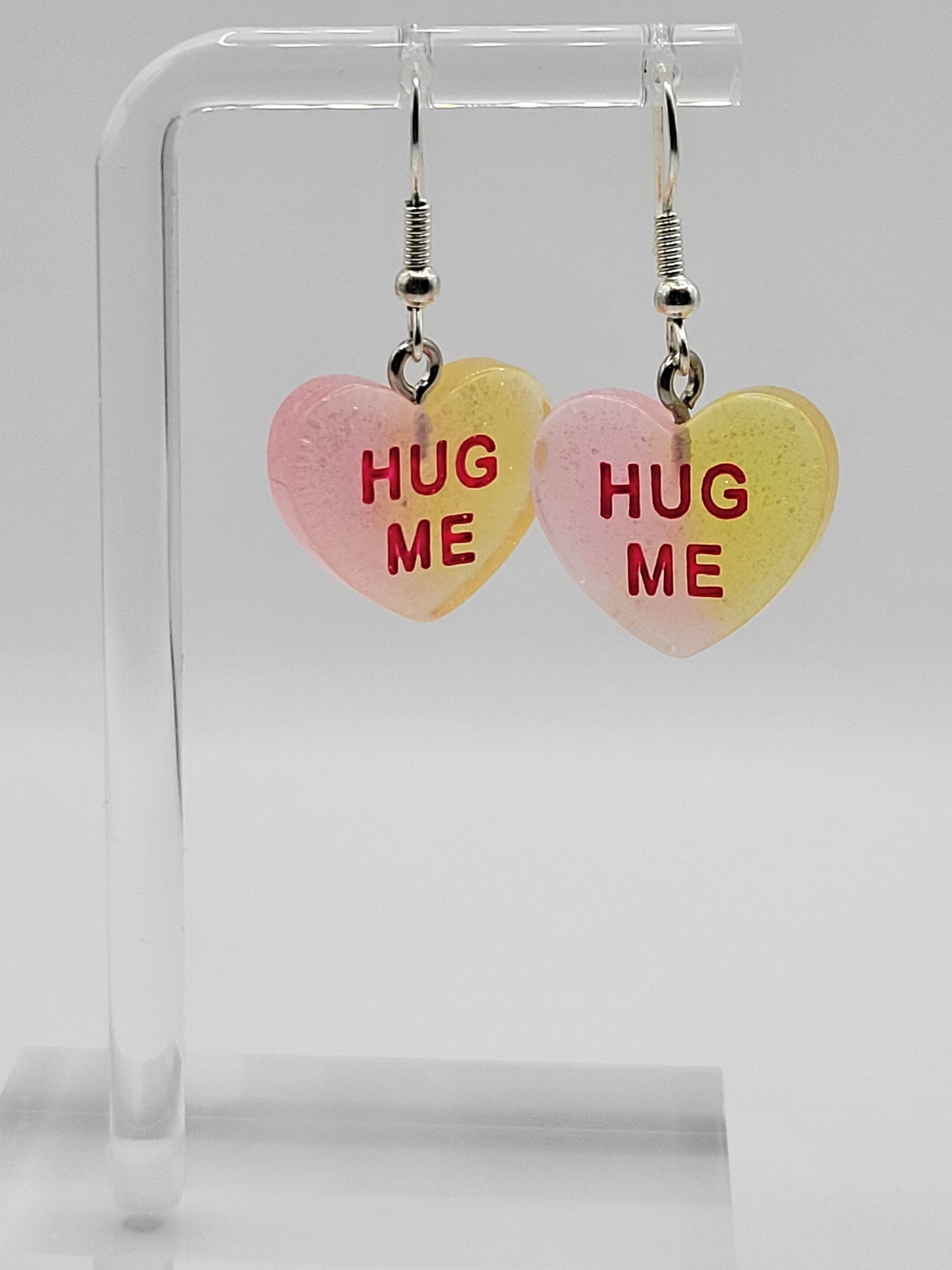 Conversational Heart Earrings