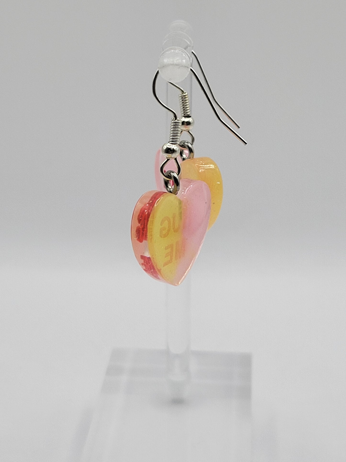 Conversational Heart Earrings