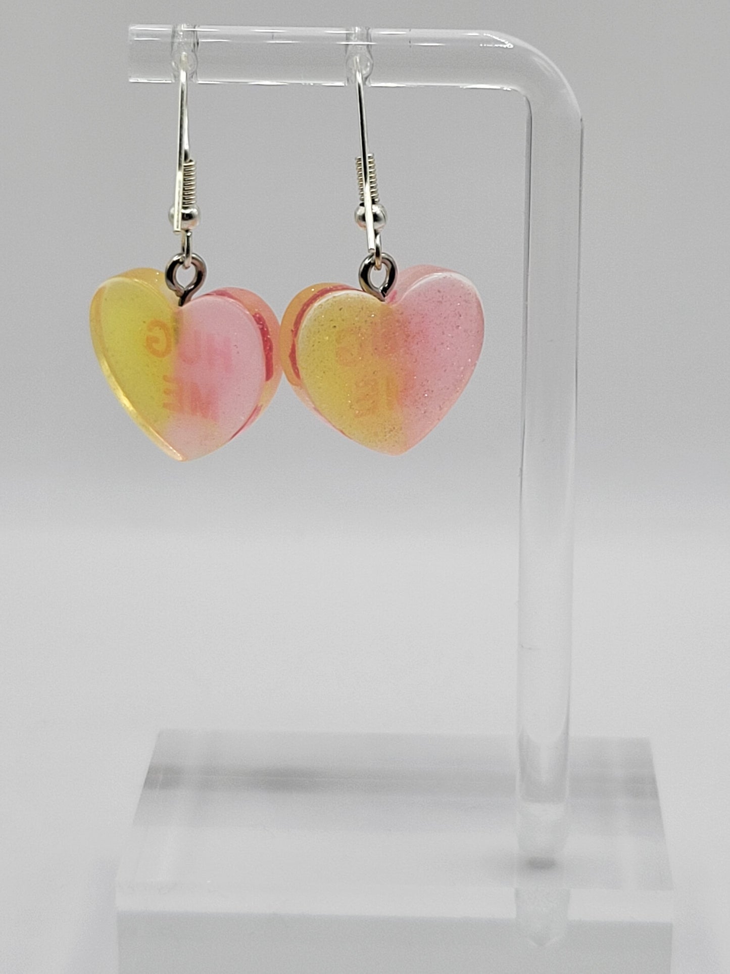 Conversational Heart Earrings