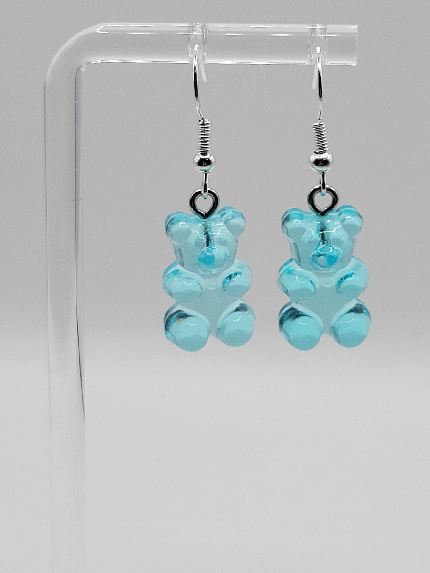 Boucles d'oreilles en forme d'ourson en gélatine