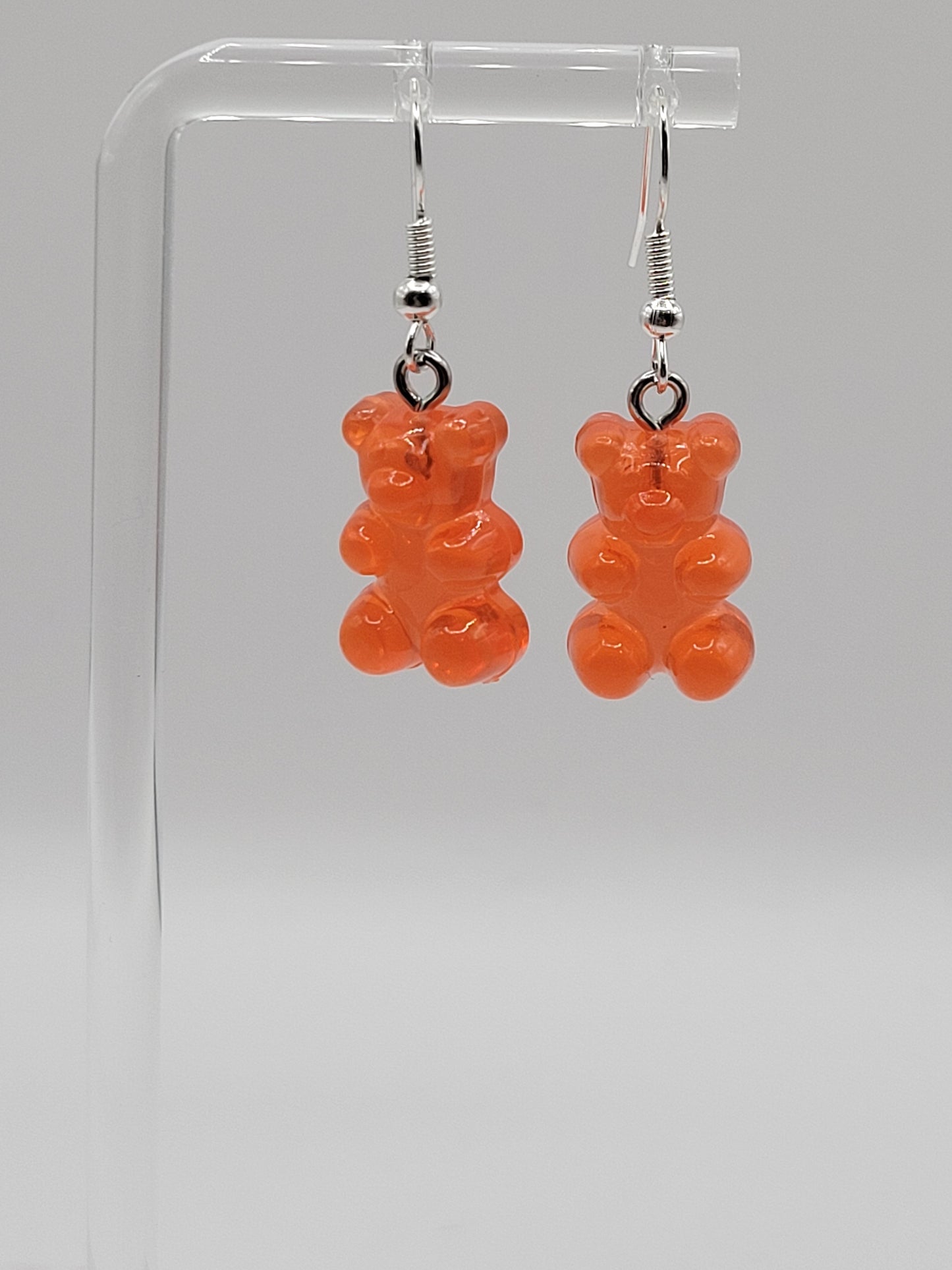 Boucles d'oreilles en forme d'ourson en gélatine