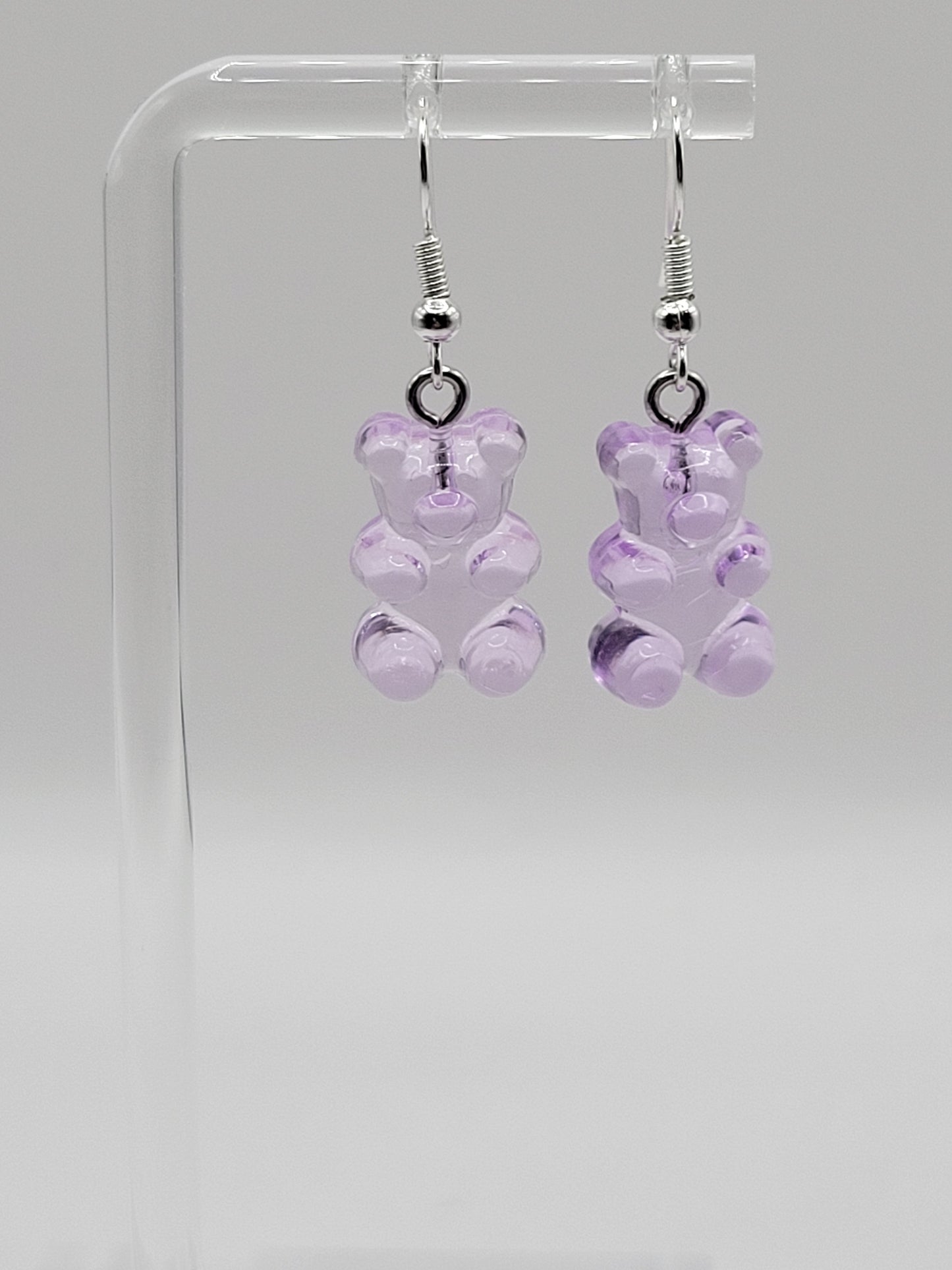 Boucles d'oreilles en forme d'ourson en gélatine