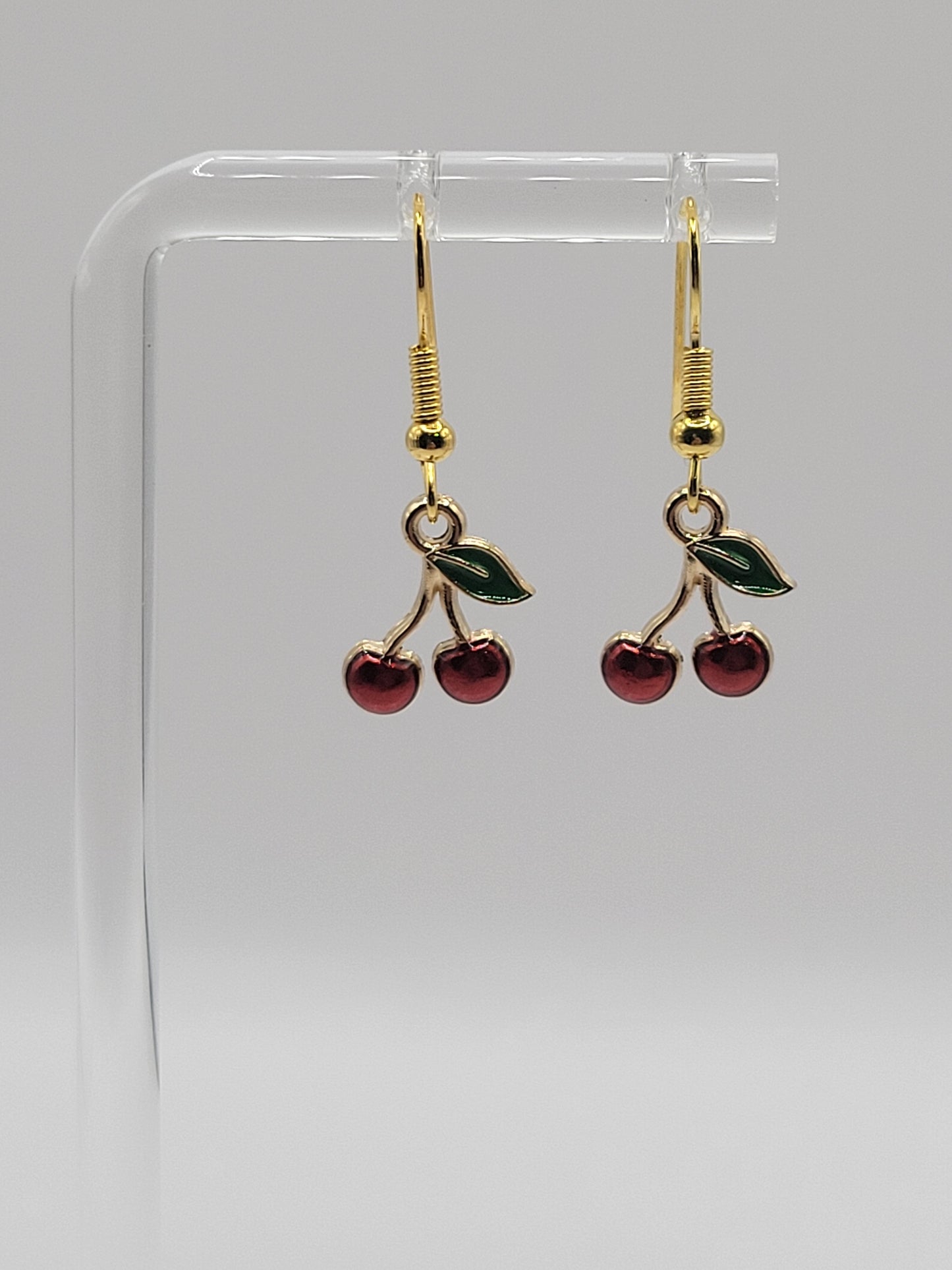 Boucles d'oreilles cerises