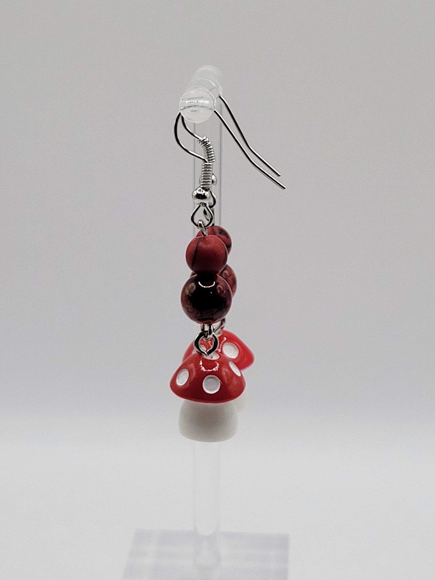 Embellished Mushroom Earrings