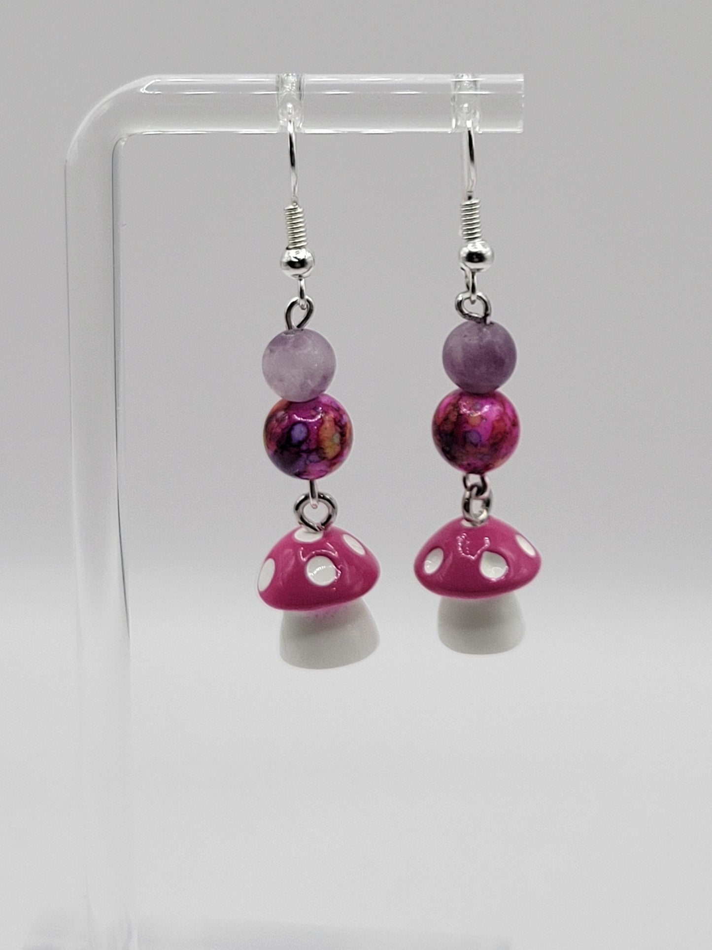 Embellished Mushroom Earrings