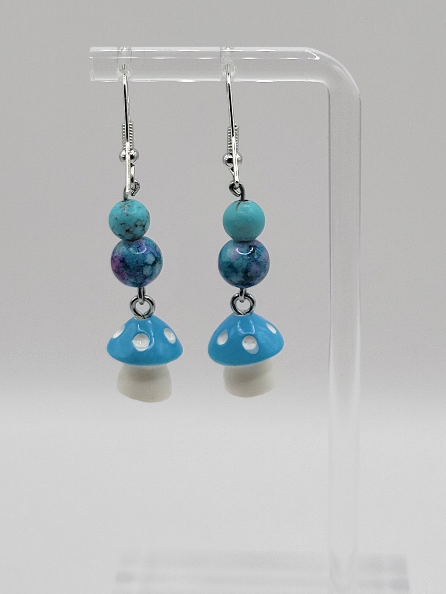 Embellished Mushroom Earrings