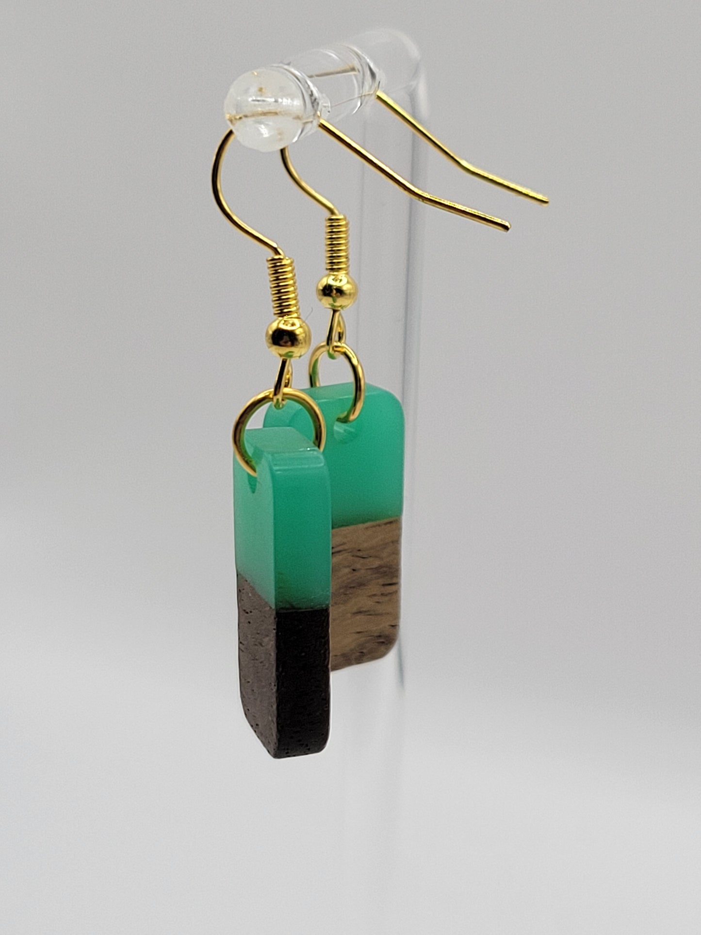 Domino Wood Earrings