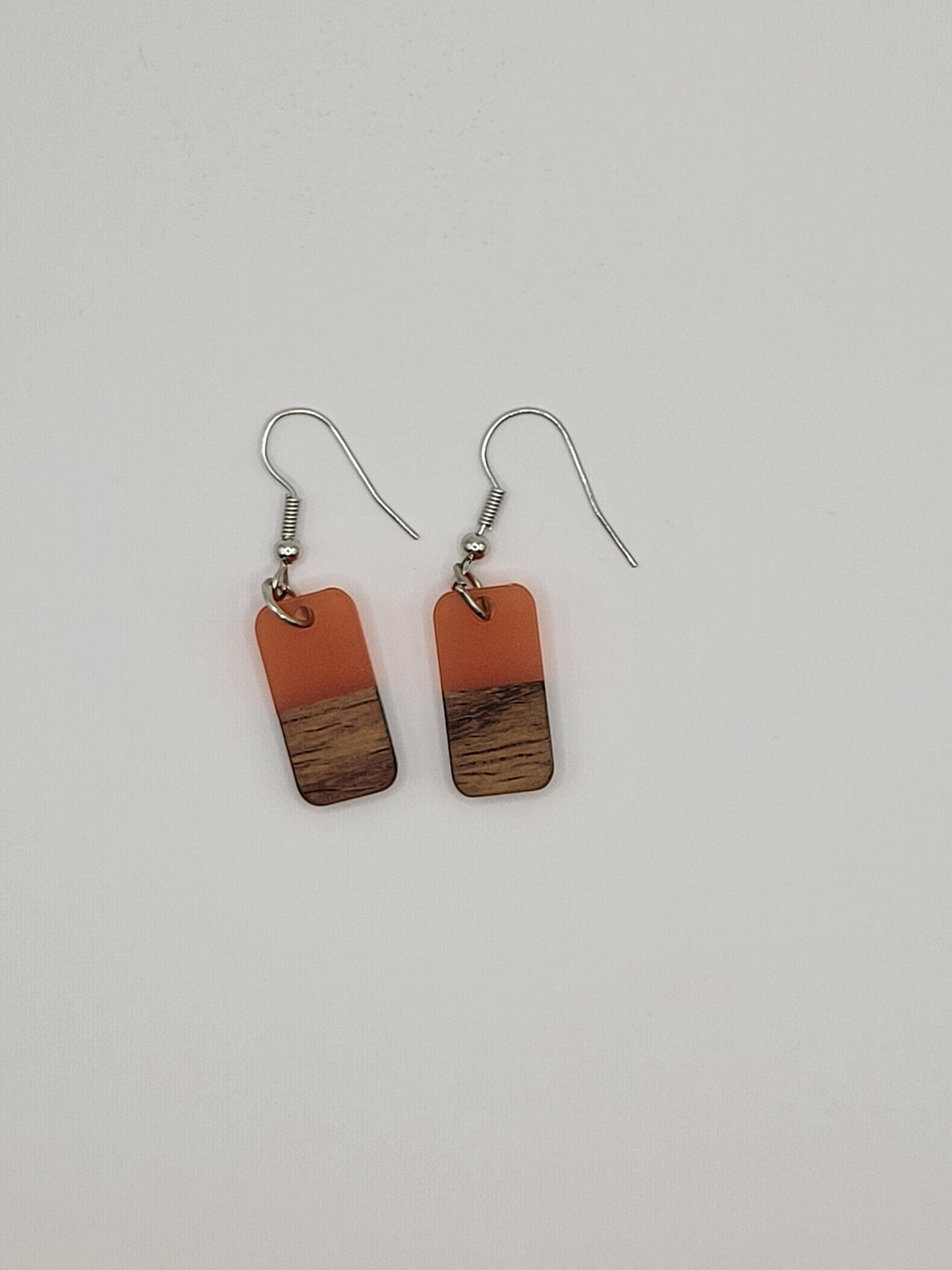 Boucles d'oreilles en bois Domino