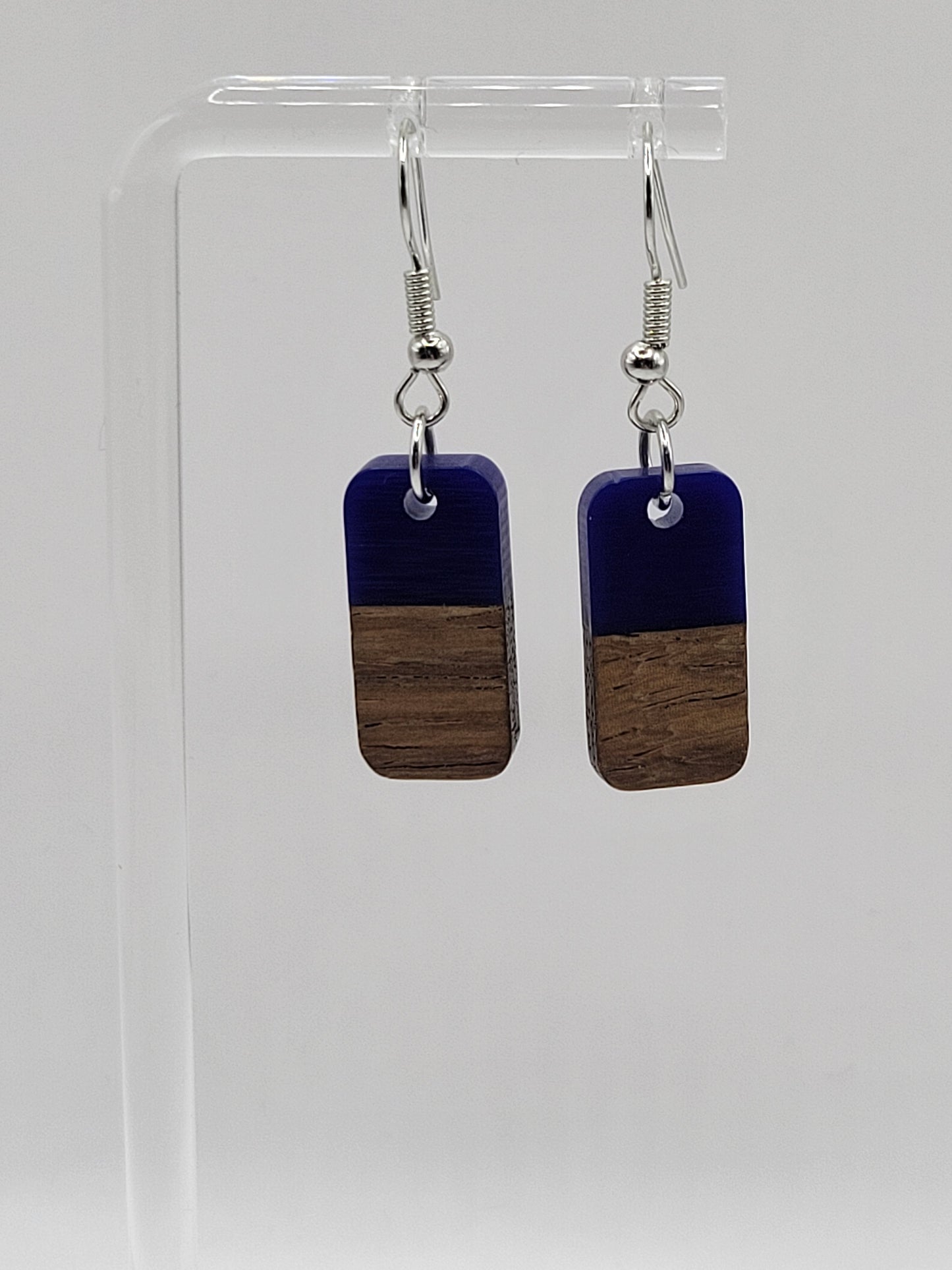 Boucles d'oreilles en bois Domino