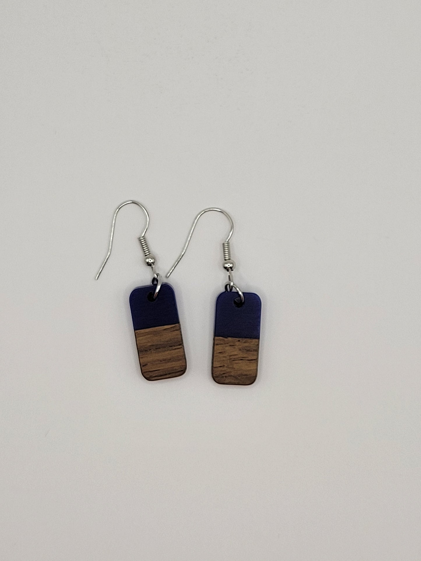 Boucles d'oreilles en bois Domino