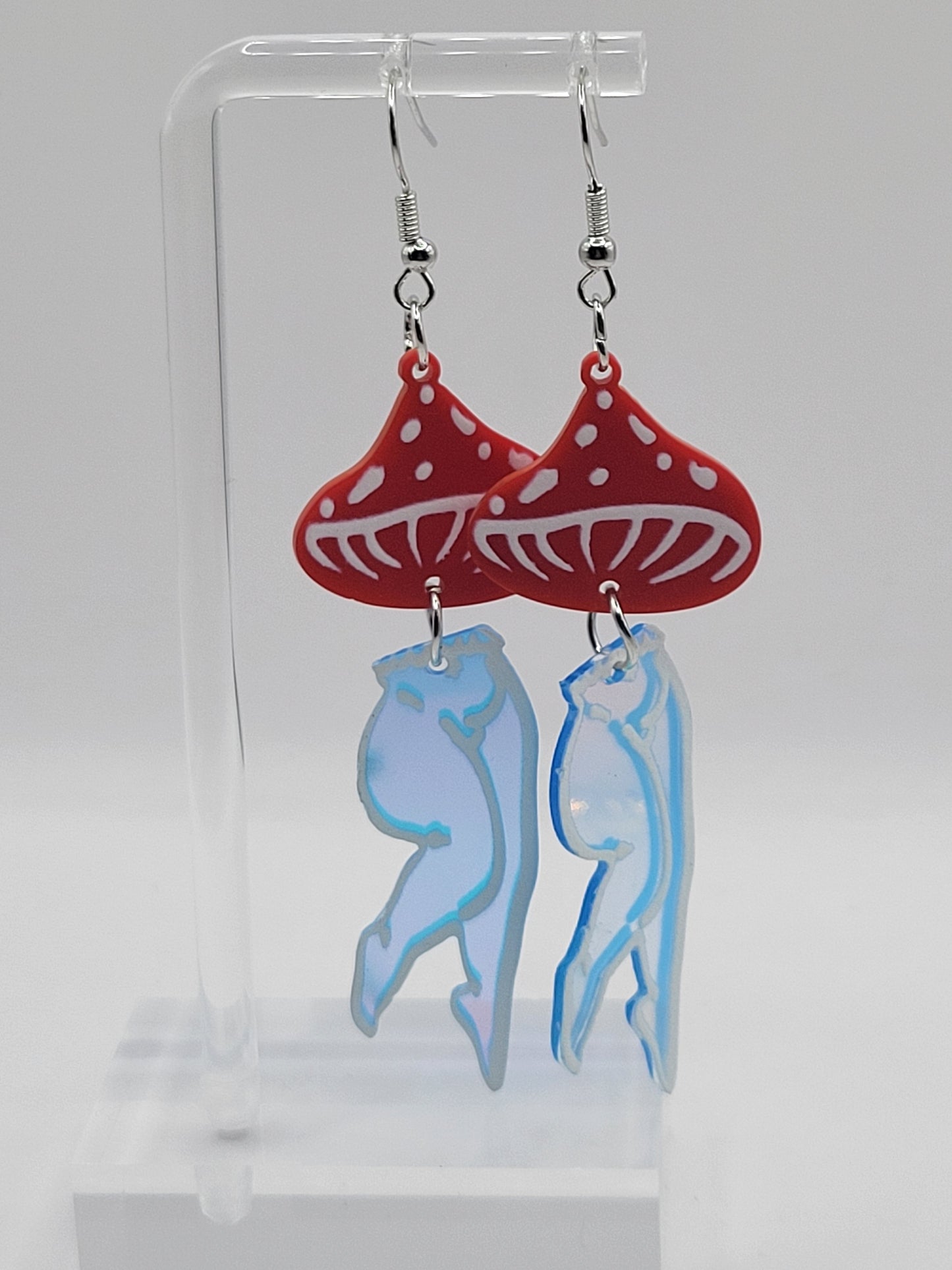 Boucles d'oreilles Pin-Up Champignon