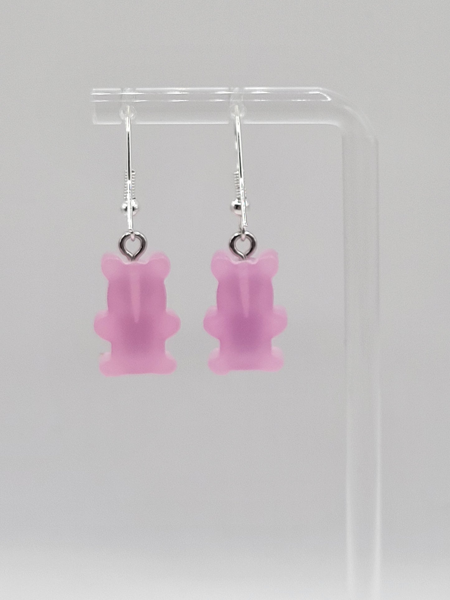 Boucles d'oreilles squelette en forme d'ourson en gélatine