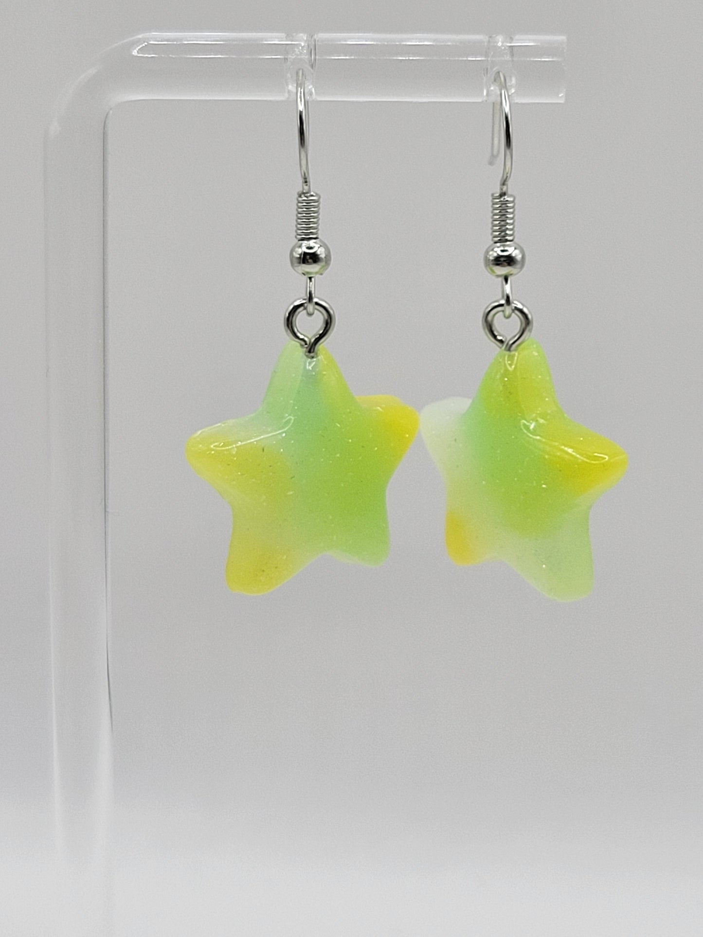 Pendientes de estrella tie-dye