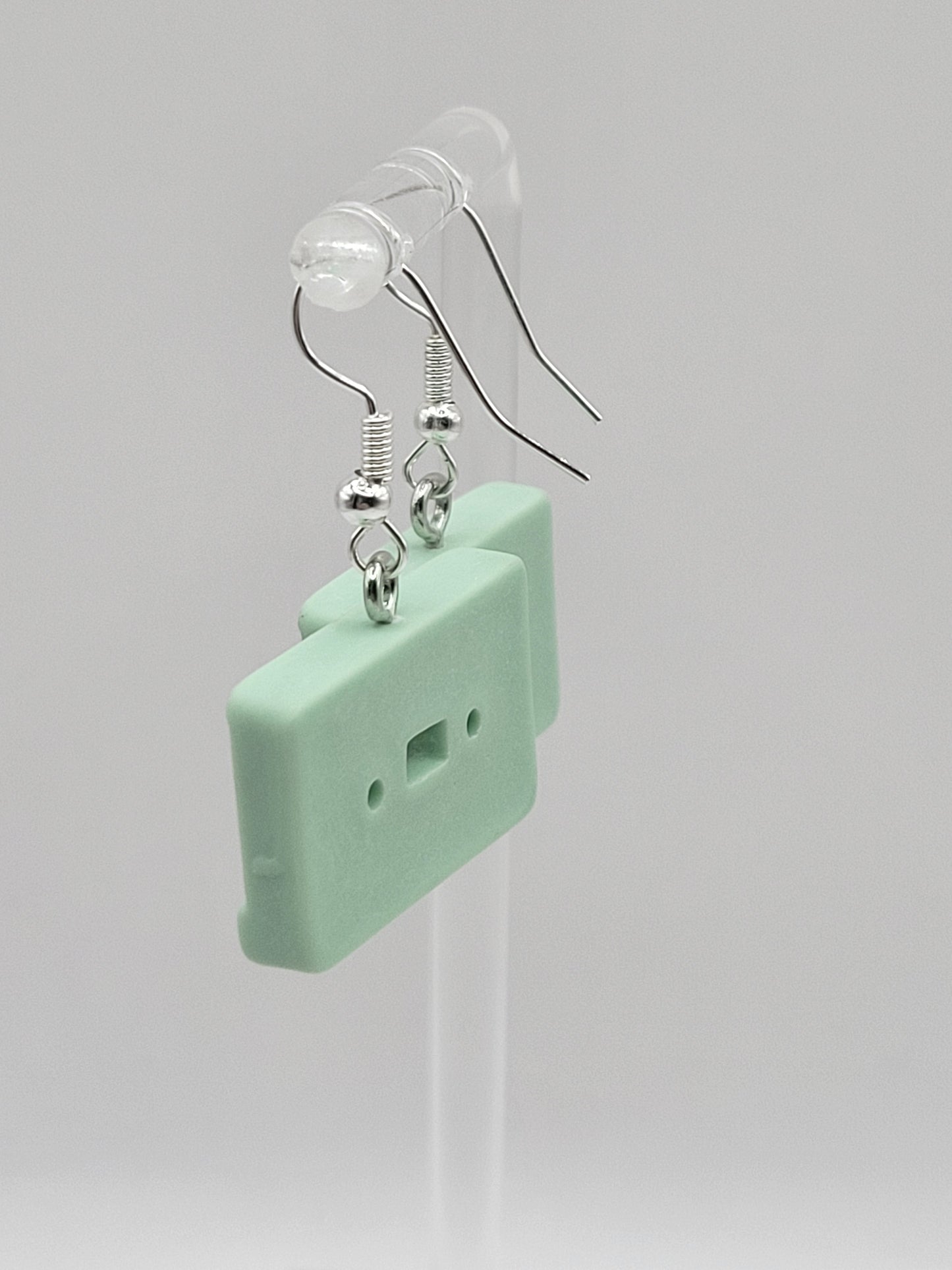 Boucles d'oreilles en forme de cassette