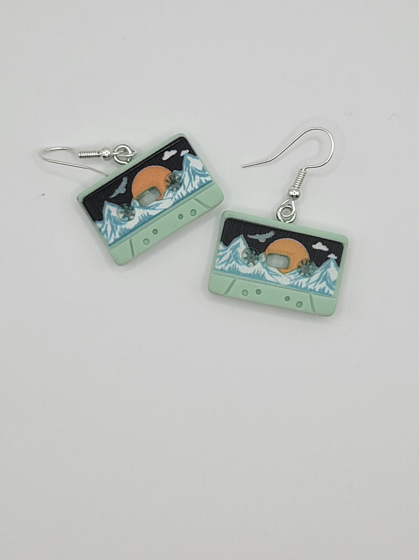 Boucles d'oreilles en forme de cassette