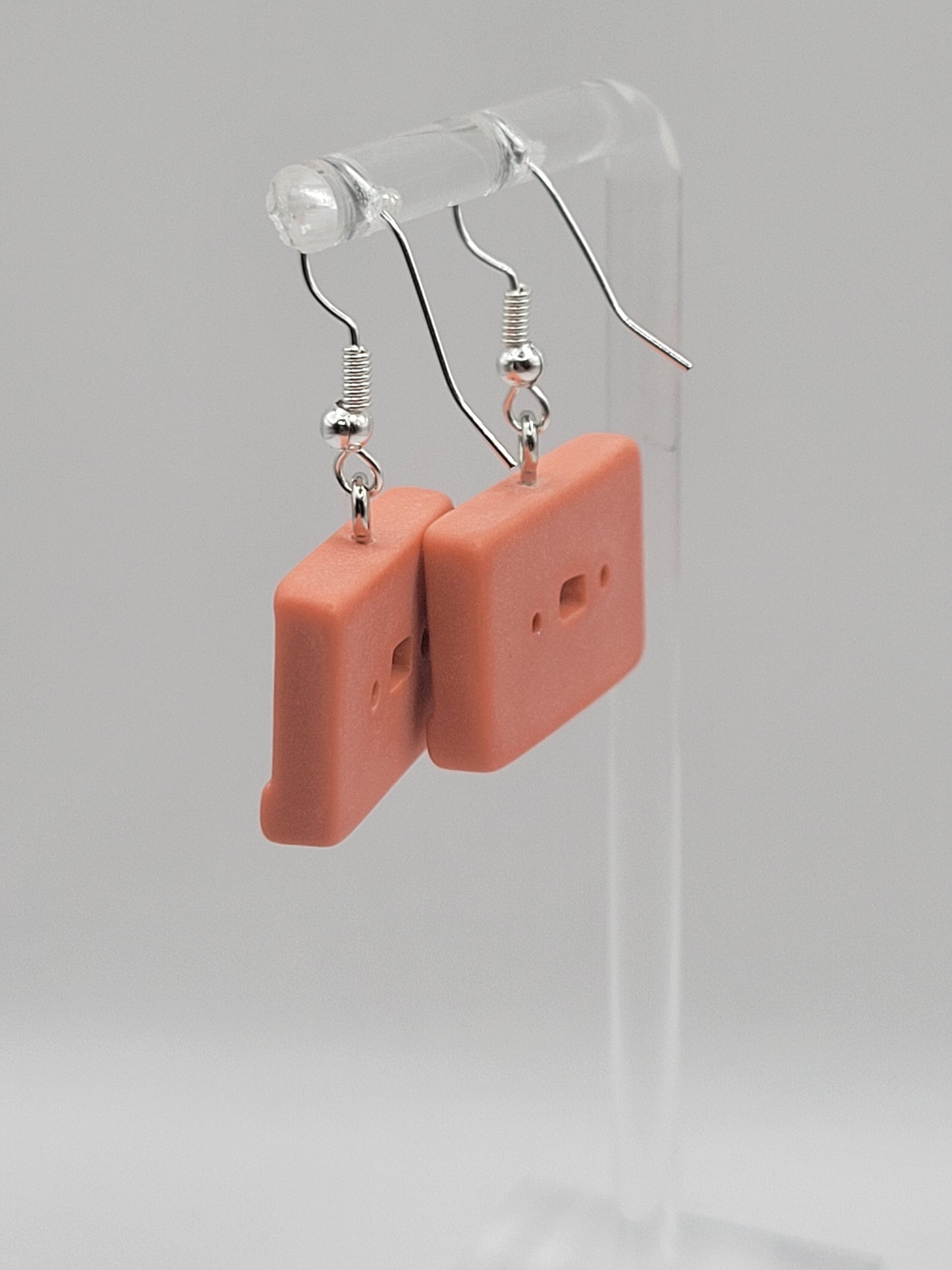 Boucles d'oreilles en forme de cassette