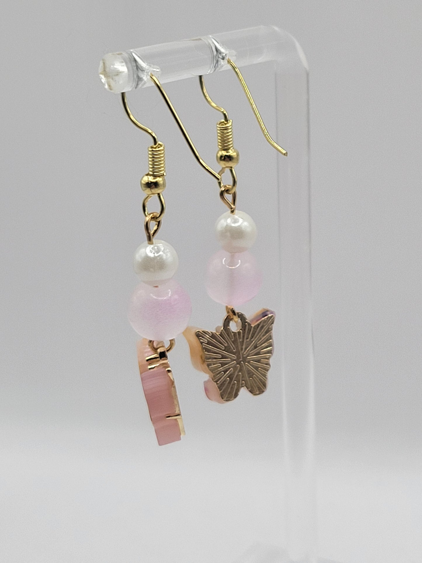 Boucles d'oreilles papillon ornées