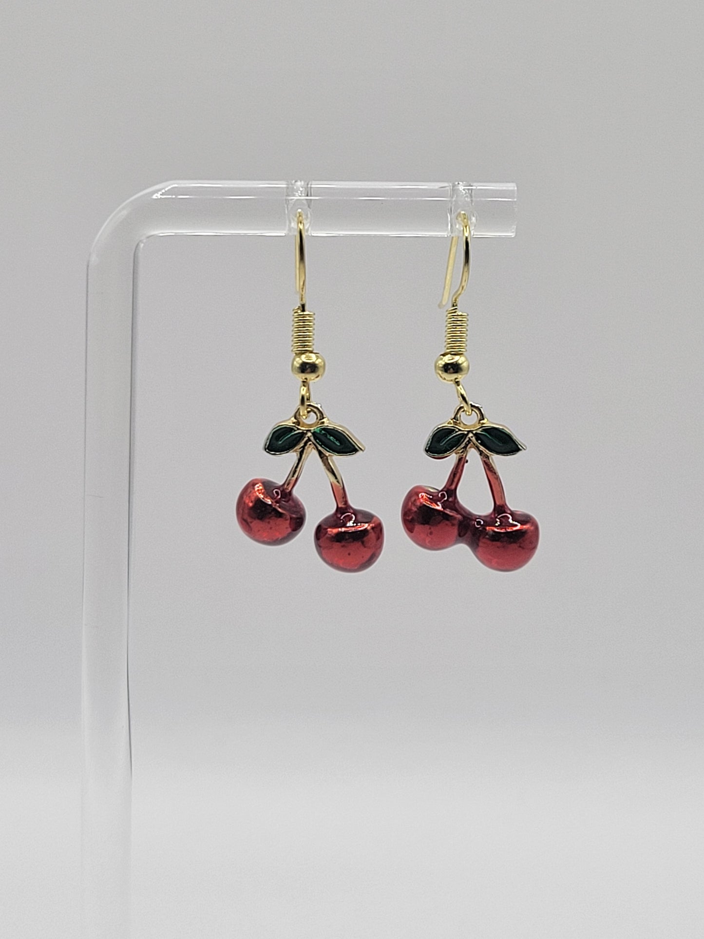 Boucles d'oreilles cerises