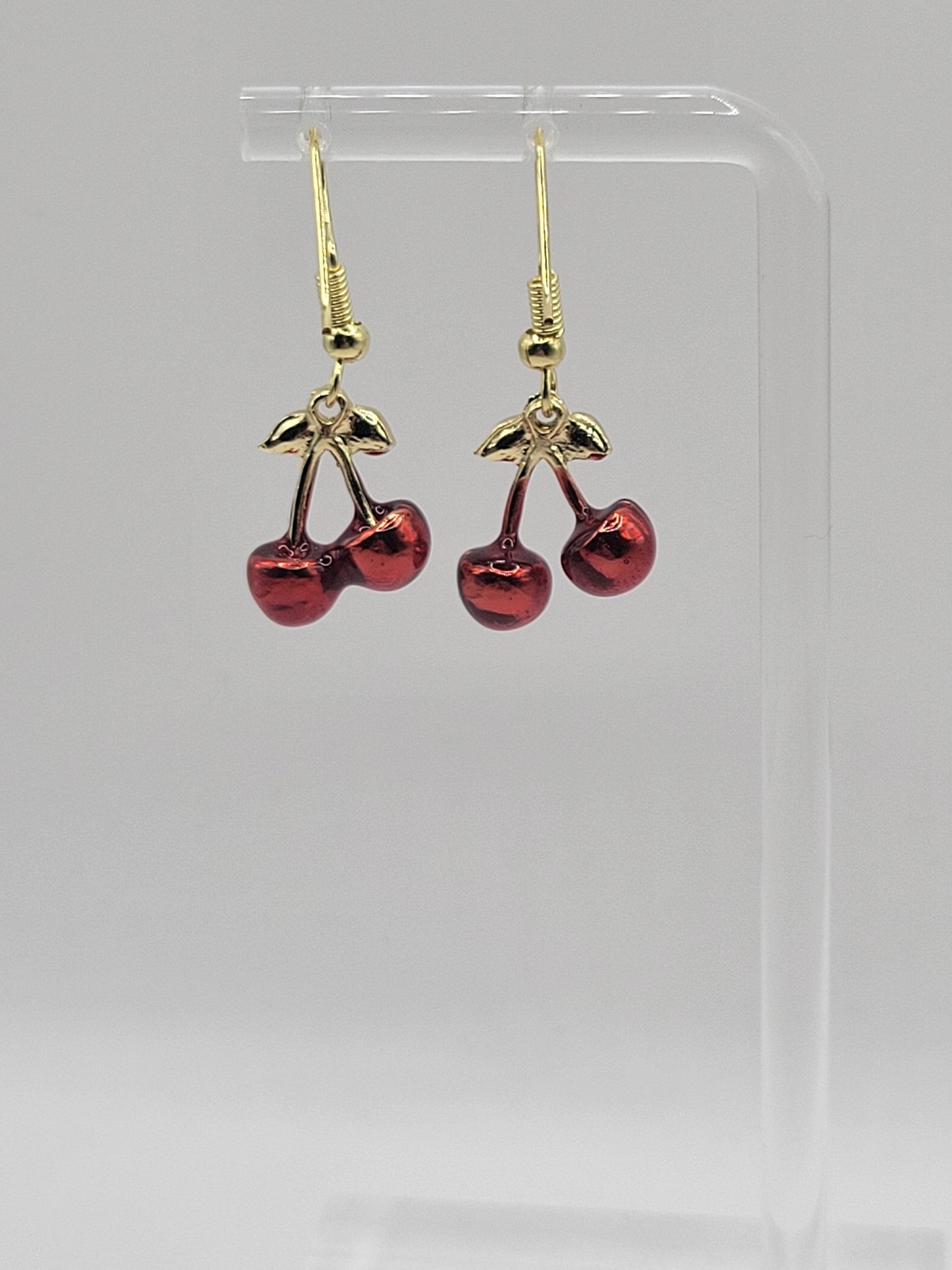 Boucles d'oreilles cerises