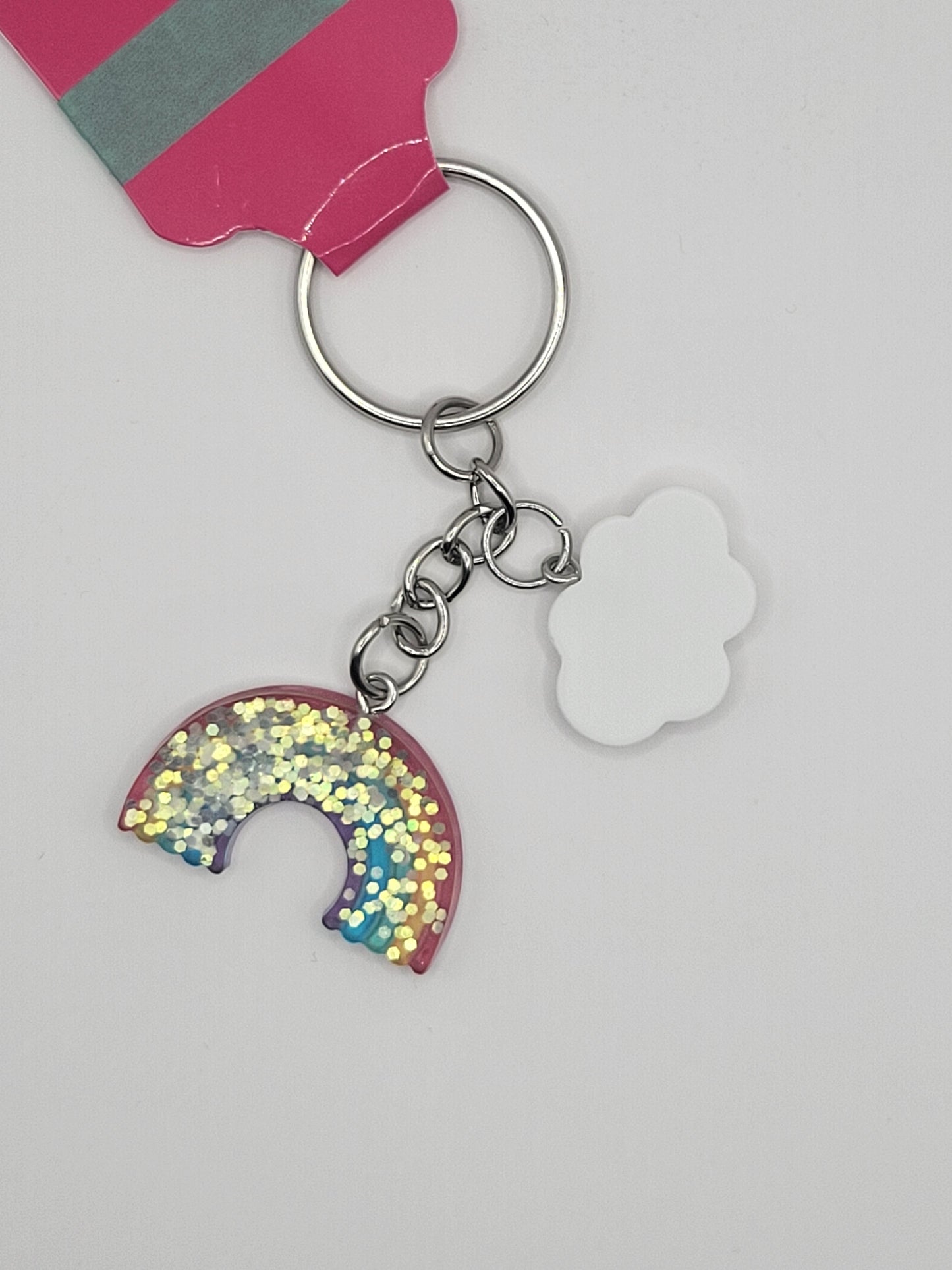 Rainbow Cloud Keychain