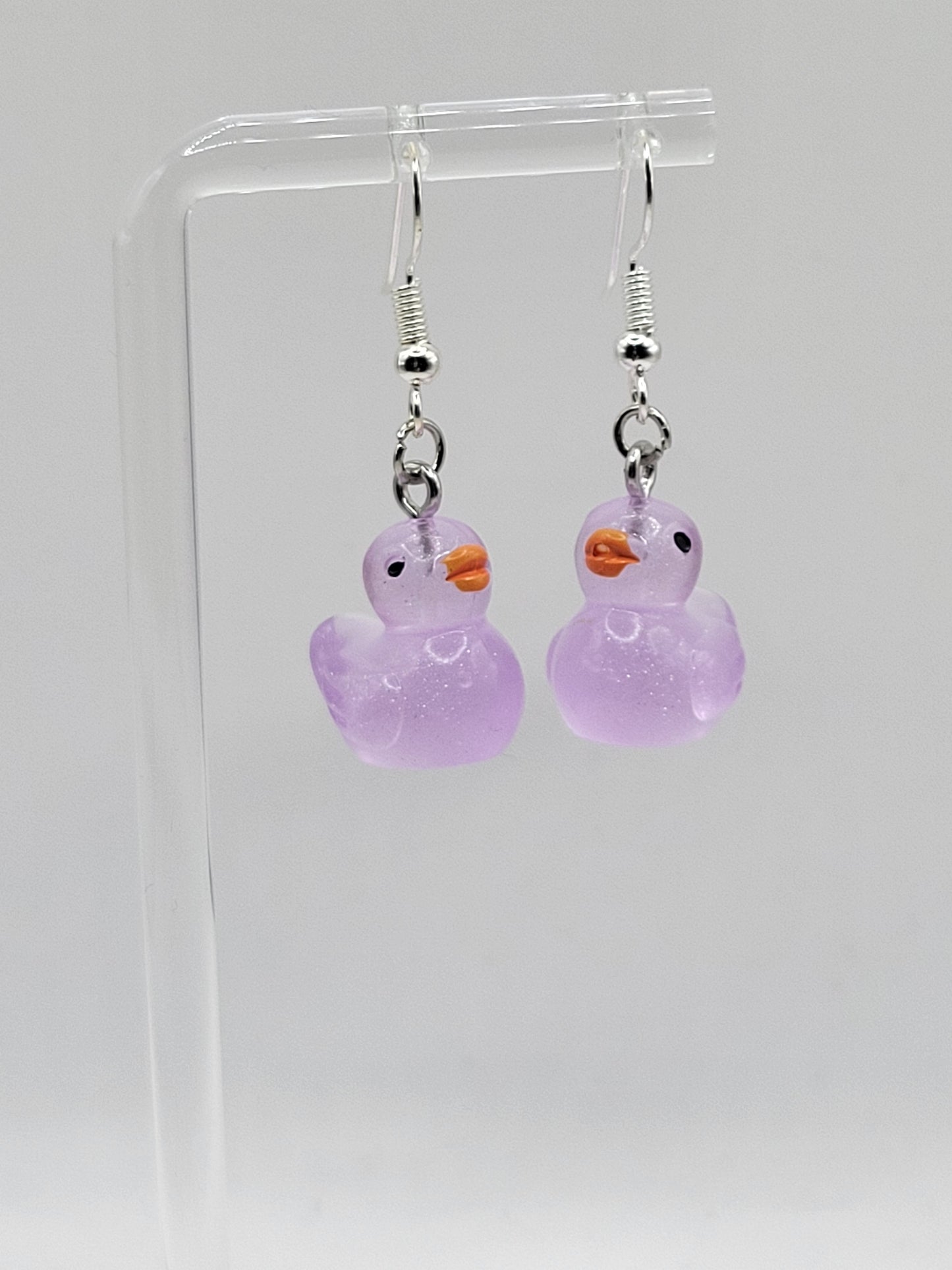 Boucles d'oreilles canard phosphorescentes