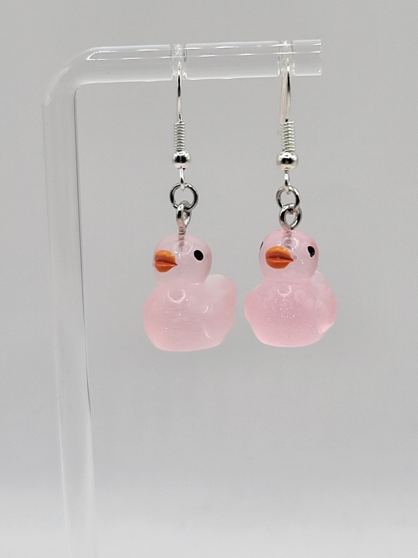 Boucles d'oreilles canard phosphorescentes