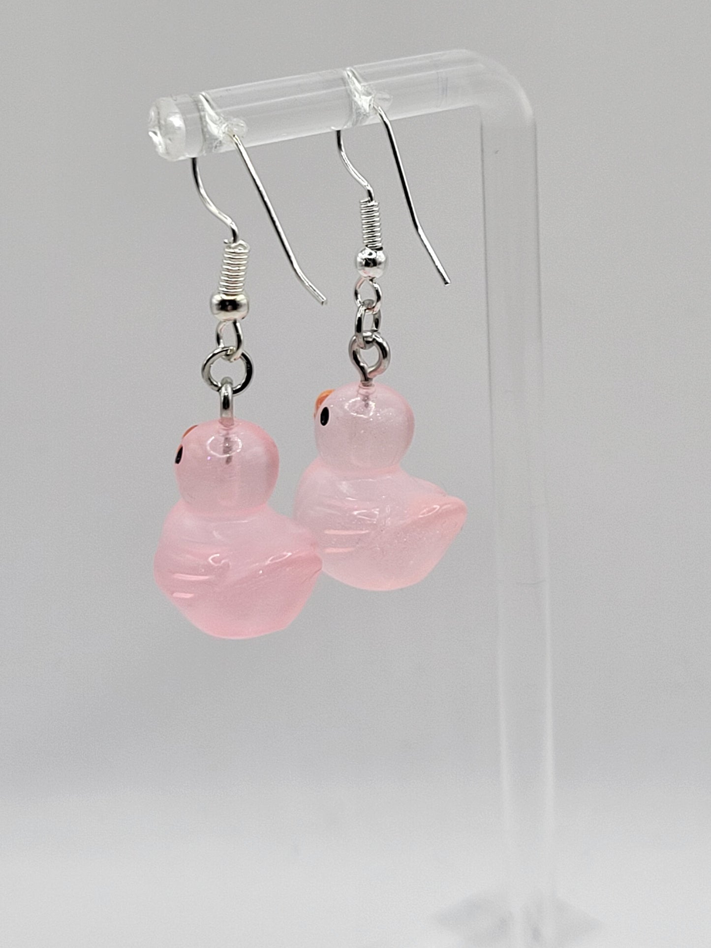 Boucles d'oreilles canard phosphorescentes