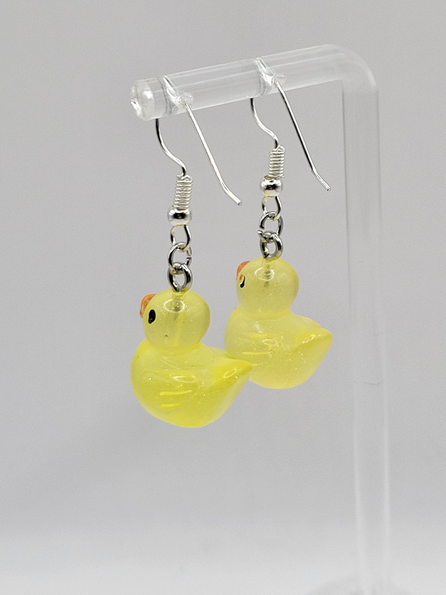 Boucles d'oreilles canard phosphorescentes