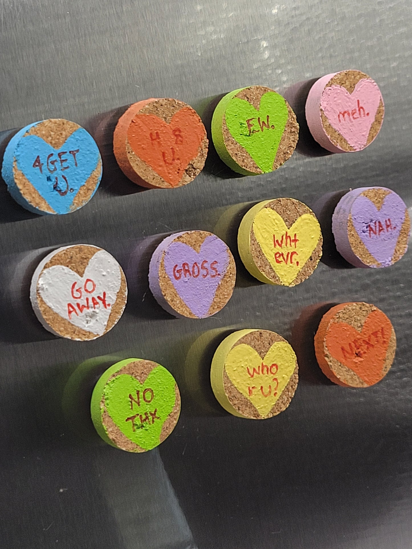 Anti-Conversational Heart Magnets