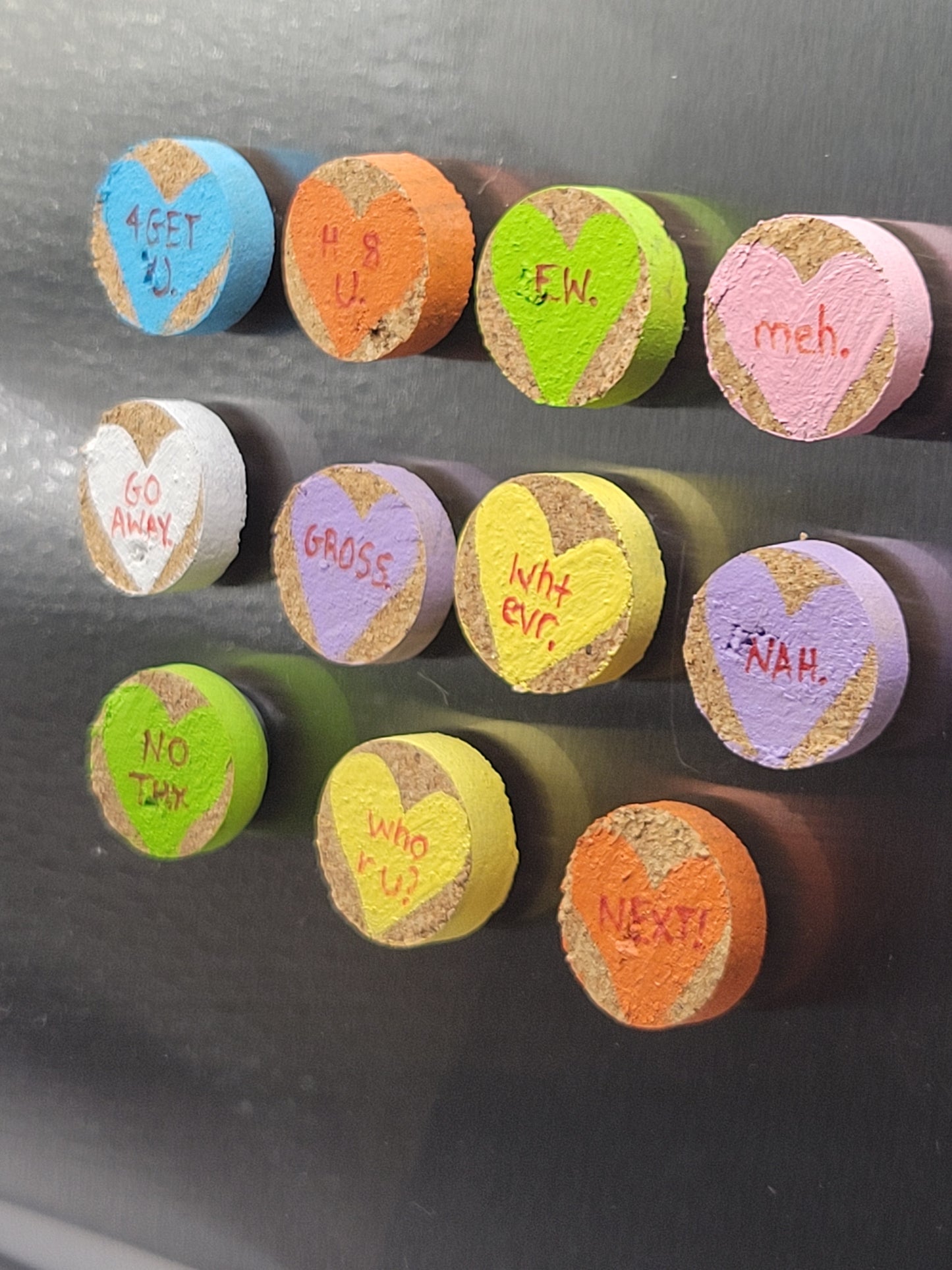 Anti-Conversational Heart Magnets