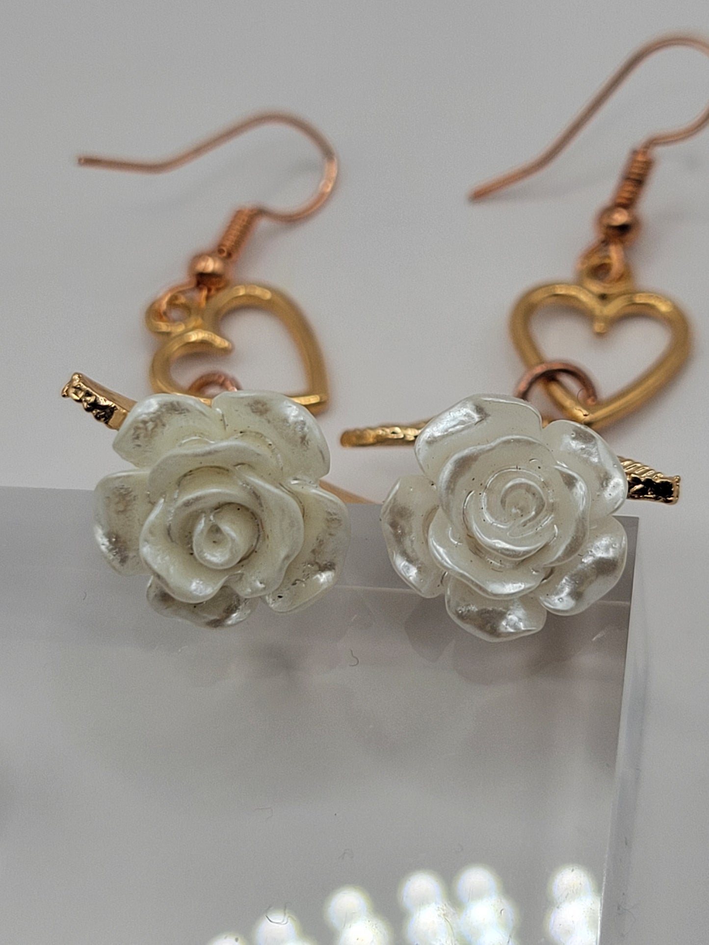 Boucles d'oreilles roses