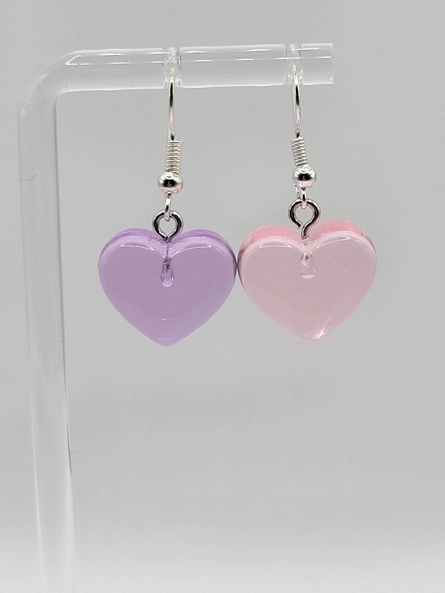 Mismatched Jelly Heart Earrings