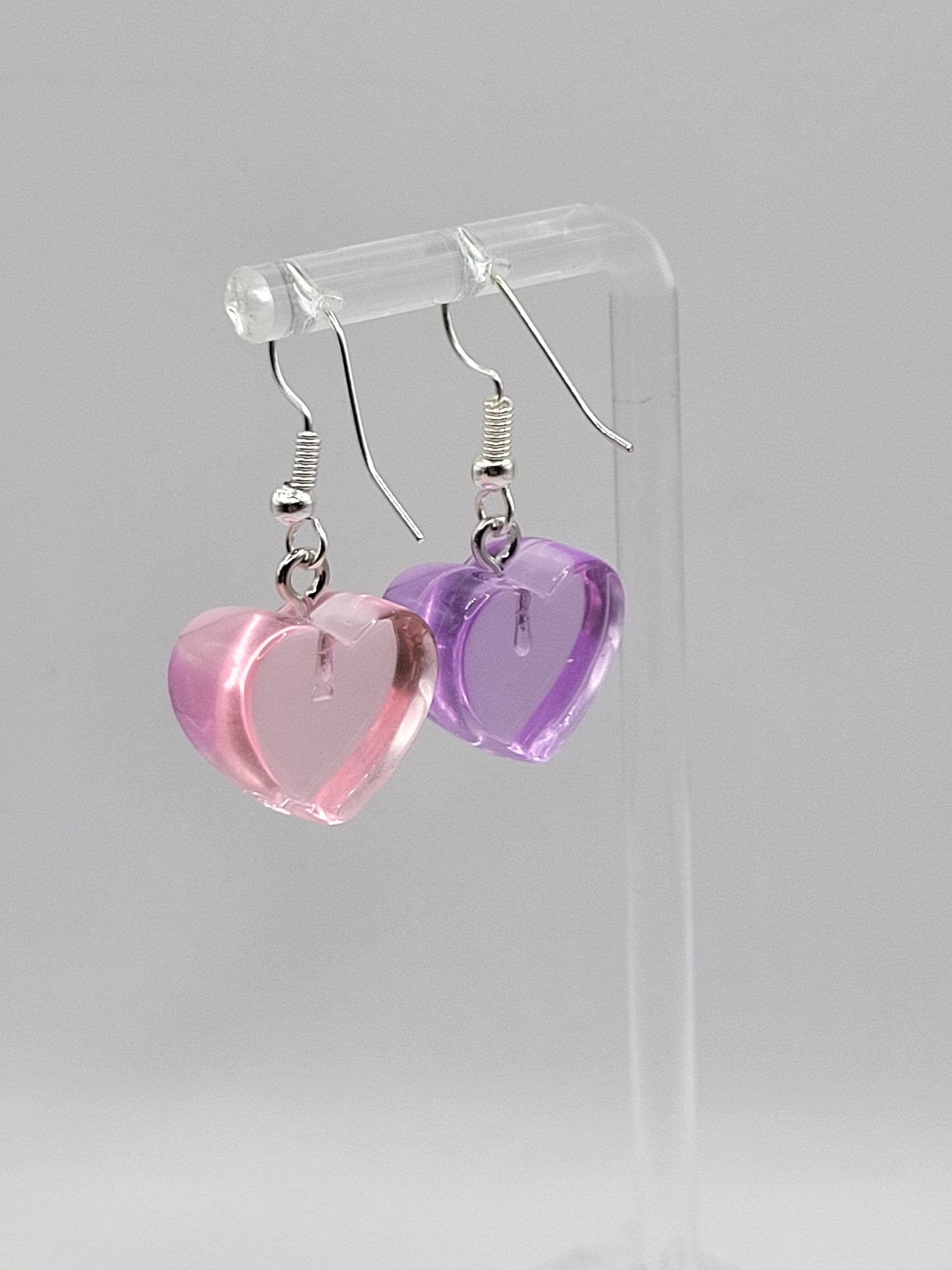 Mismatched Jelly Heart Earrings