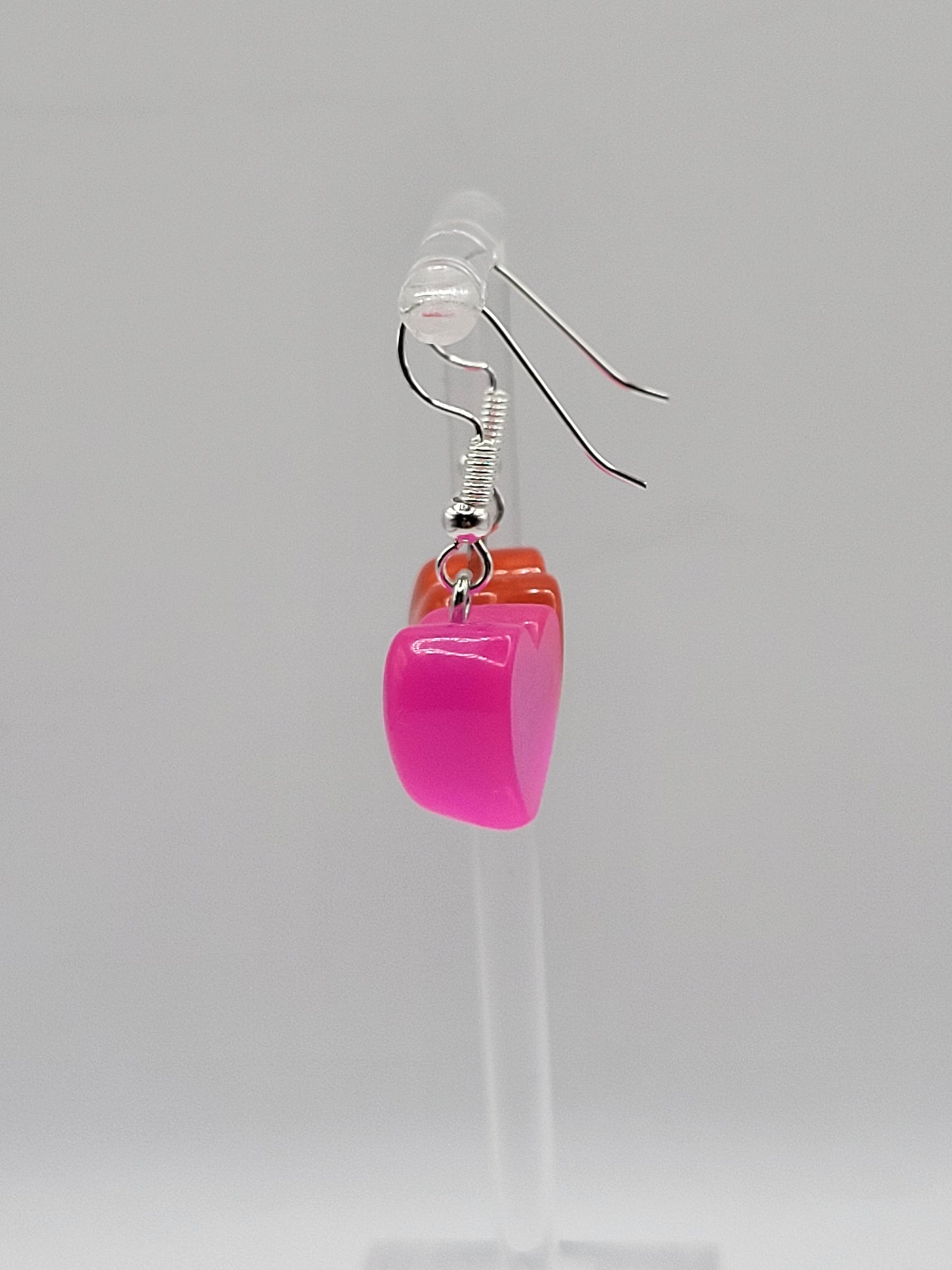 Mismatched Jelly Heart Earrings